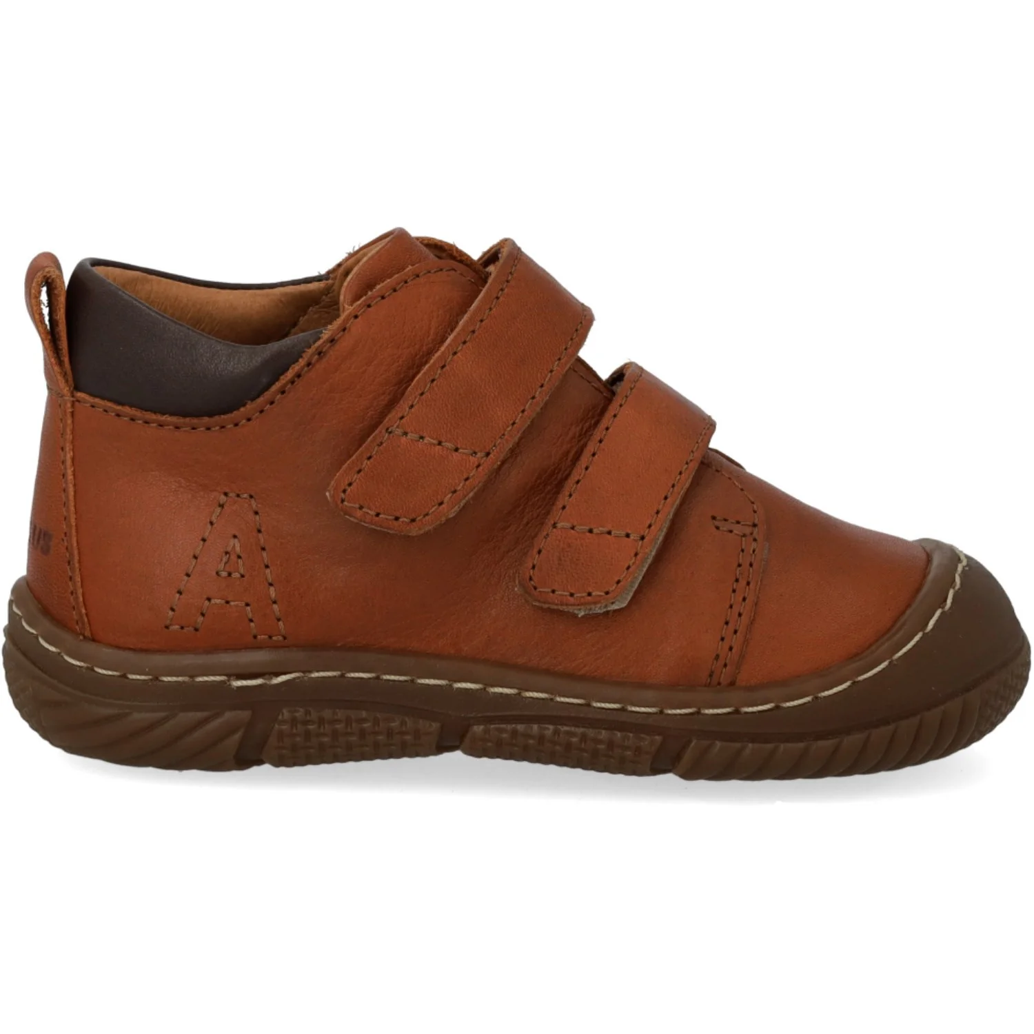 Angulus Cognac/Dark Brown Velcro Støvle Med Forstærket Tå - Image 3