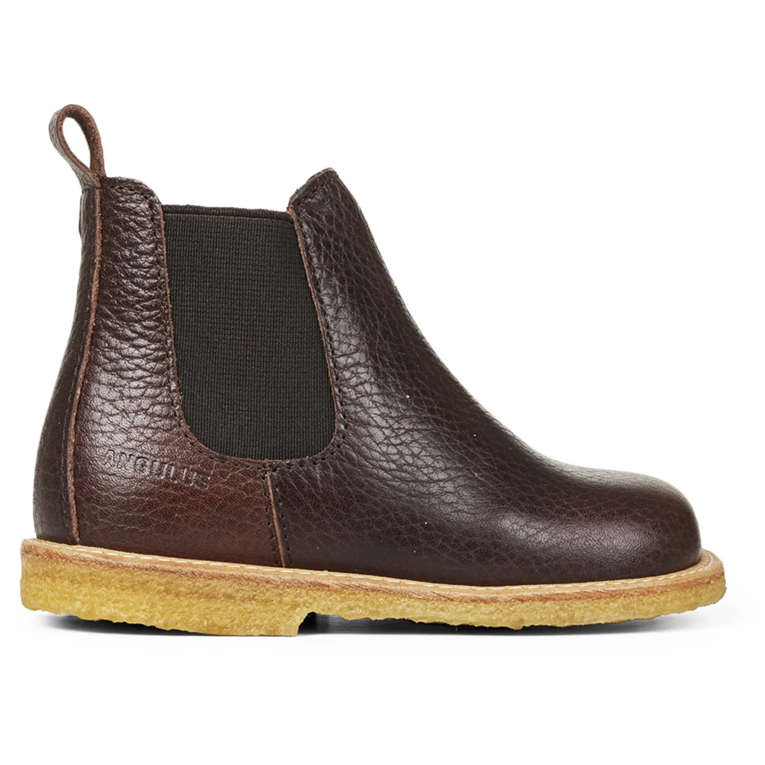 Angulus Dark Brown/Brown Klassisk Chelseastøvle Med Elastik Og Lynlås - Image 2