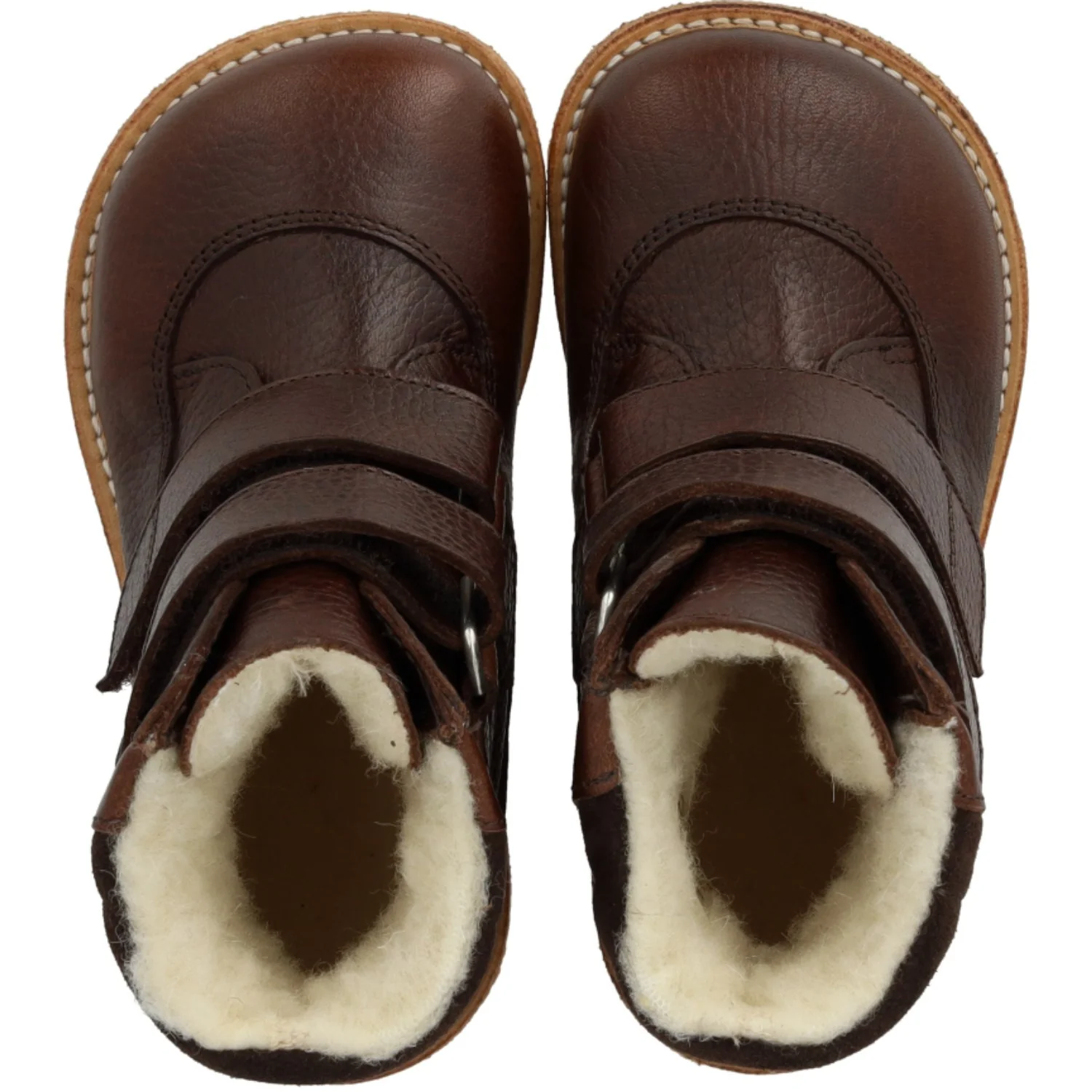 Angulus Dark Brown/Dark Brown TEX-støvle Med Velcrolukning - Image 3