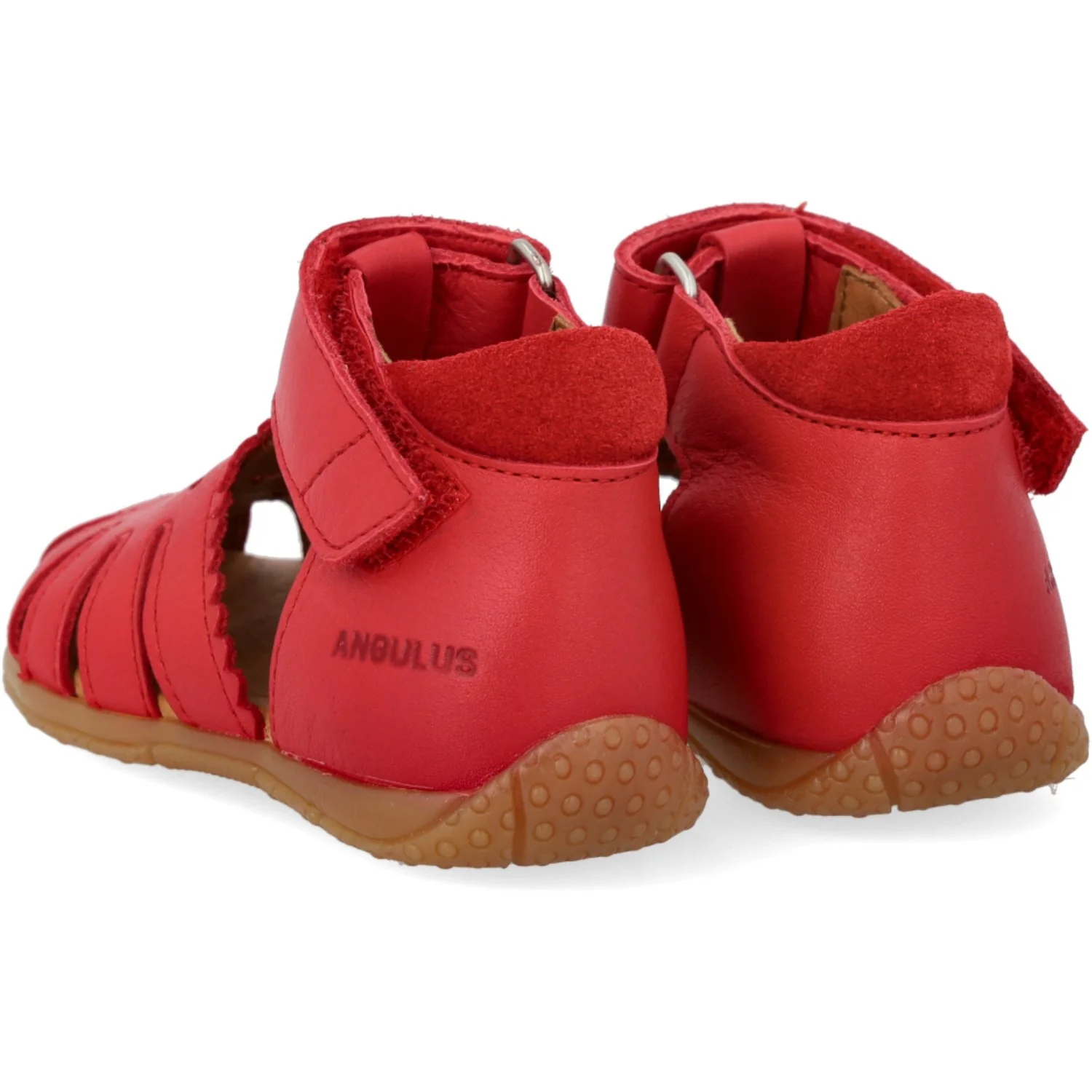 Angulus Red/Red Den Første Sandal Med Udstanset Hjertemønster - Image 2