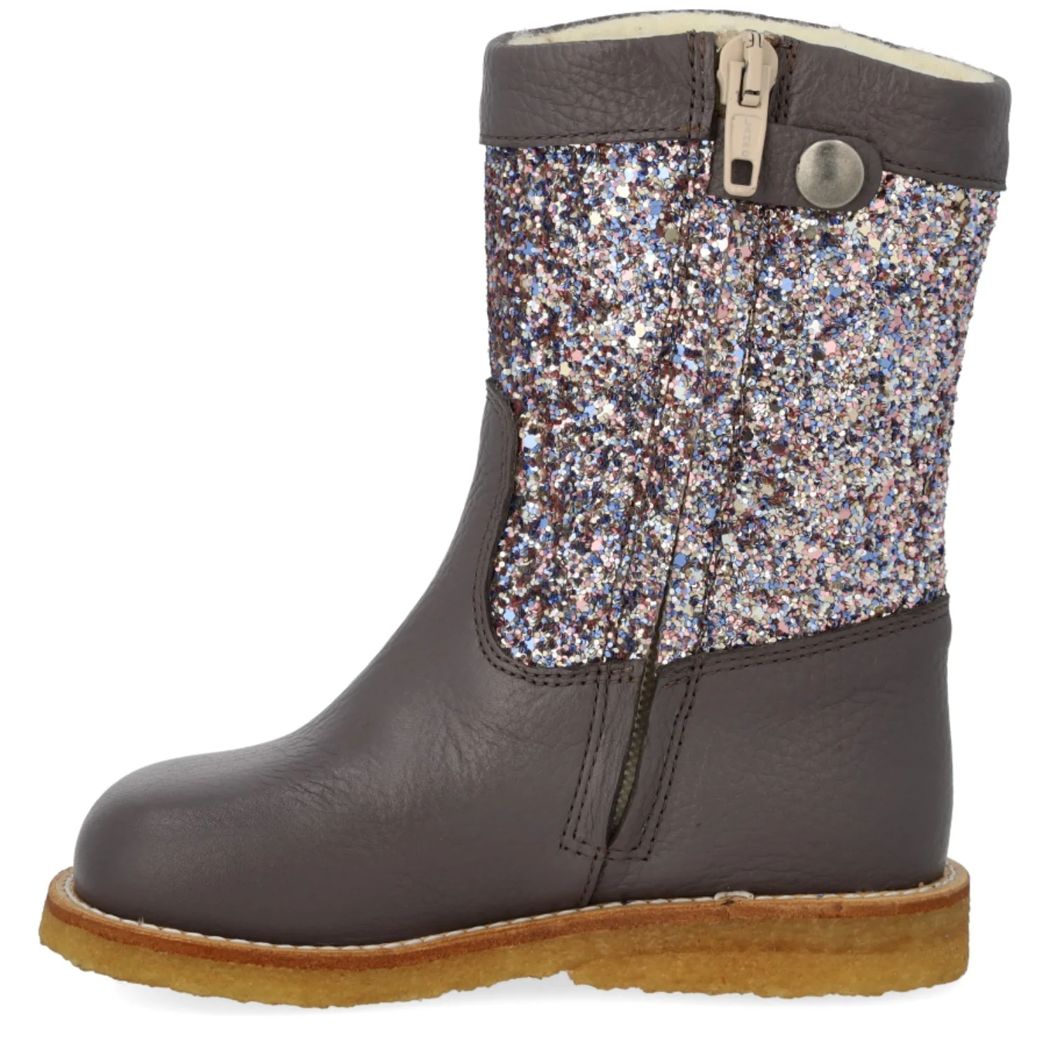 Angulus Lavender/Pastel Multi Glitter TEX Støvle Med Glitter Og Lynlås - Image 2