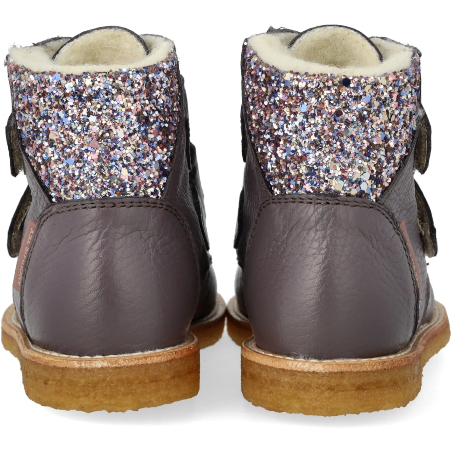 Angulus Lavender/Pastel Multi Glitter TEX-støvle Med Glitter Og Velcrolukning - Image 2