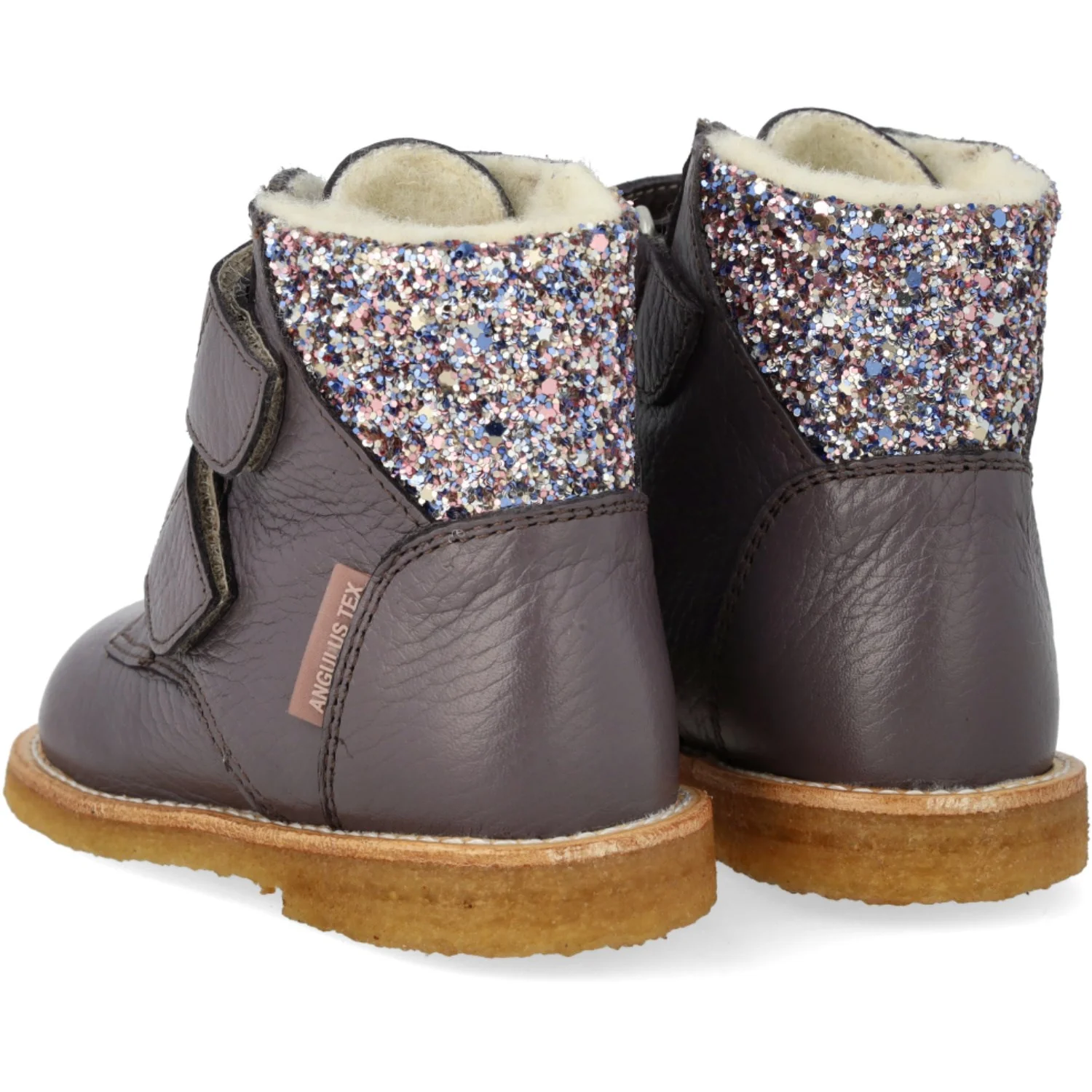 Angulus Lavender/Pastel Multi Glitter TEX-støvle Med Glitter Og Velcrolukning - Image 6