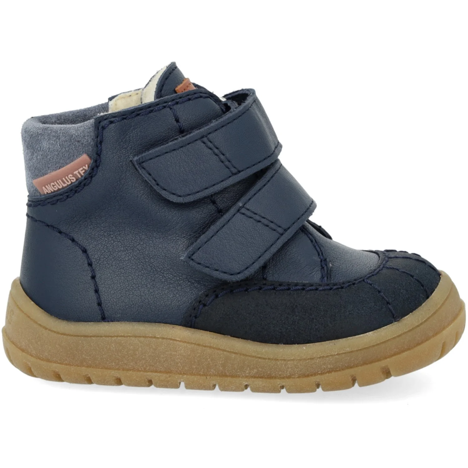Angulus Navy/Tan/Blue Fog Begynder TEX-støvle Med Kontraststikninger - Image 7
