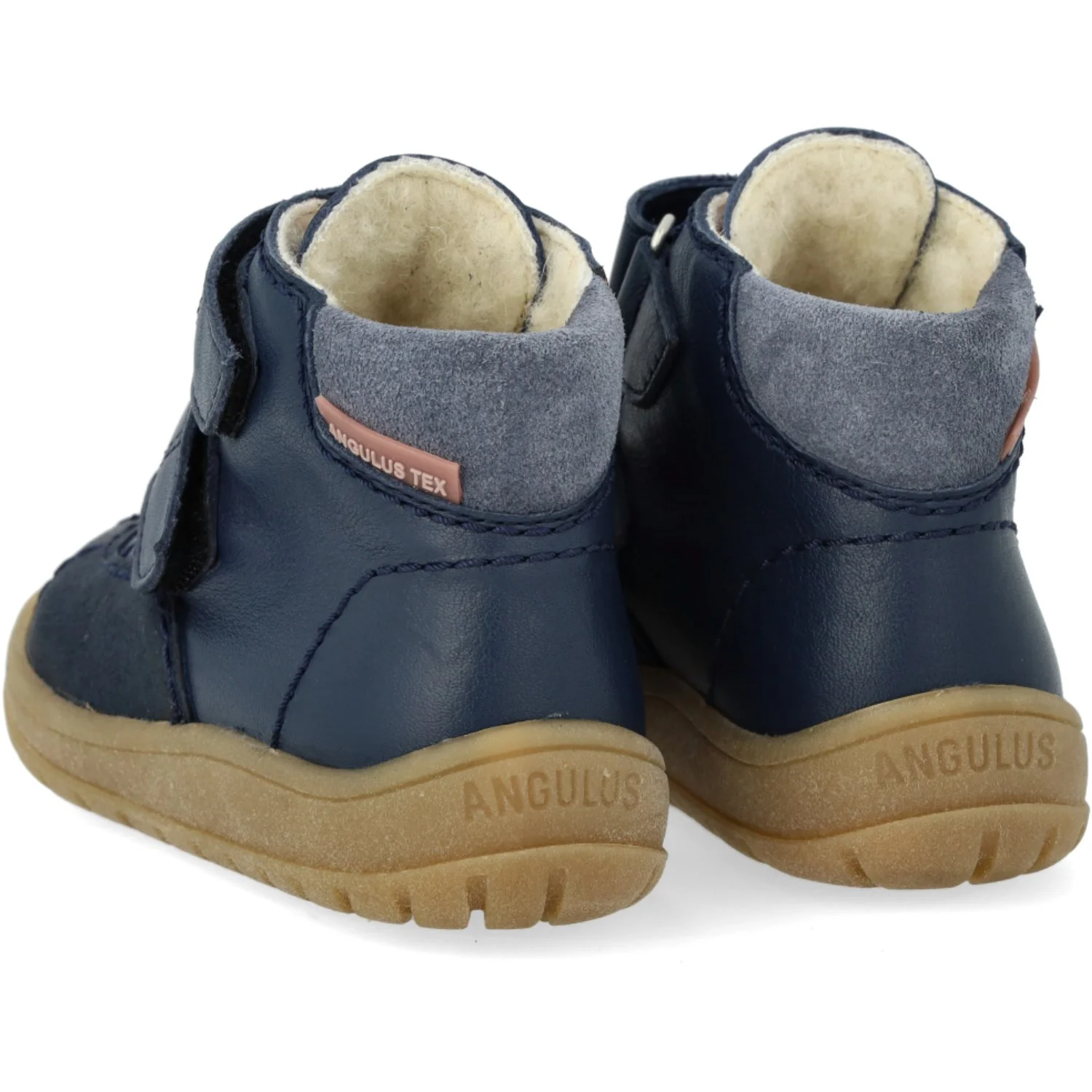 Angulus Navy/Tan/Blue Fog Begynder TEX-støvle Med Kontraststikninger - Image 8