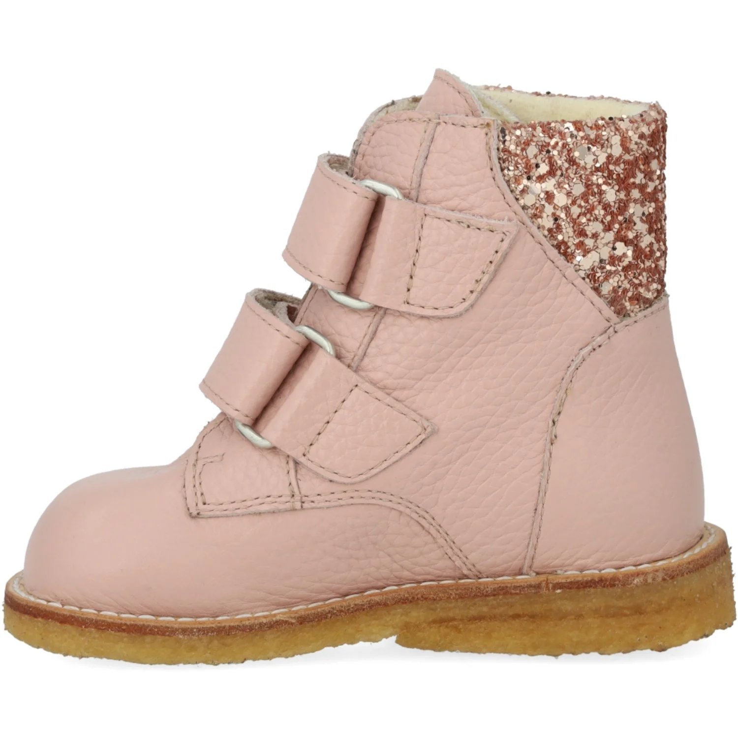 Angulus Rosebud/Maple Glitter TEX-støvle Med Glitter Og Velcrolukning - Image 2