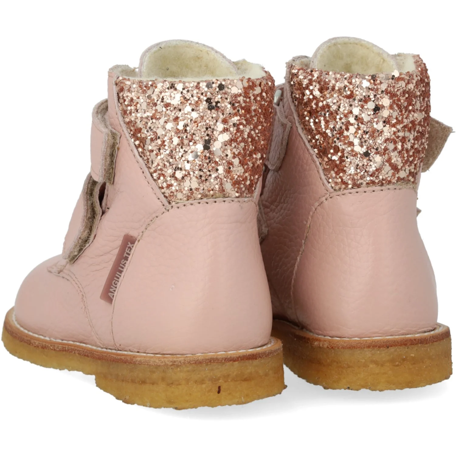Angulus Rosebud/Maple Glitter TEX-støvle Med Glitter Og Velcrolukning - Image 6