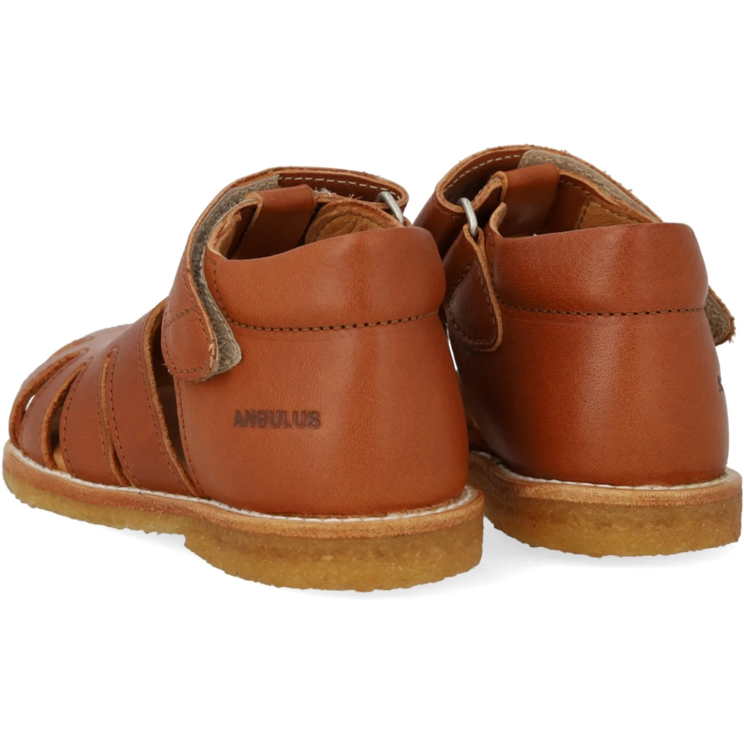 Angulus Cognac Sandal Med Dinobroderi Og Lukket Tå - Image 2