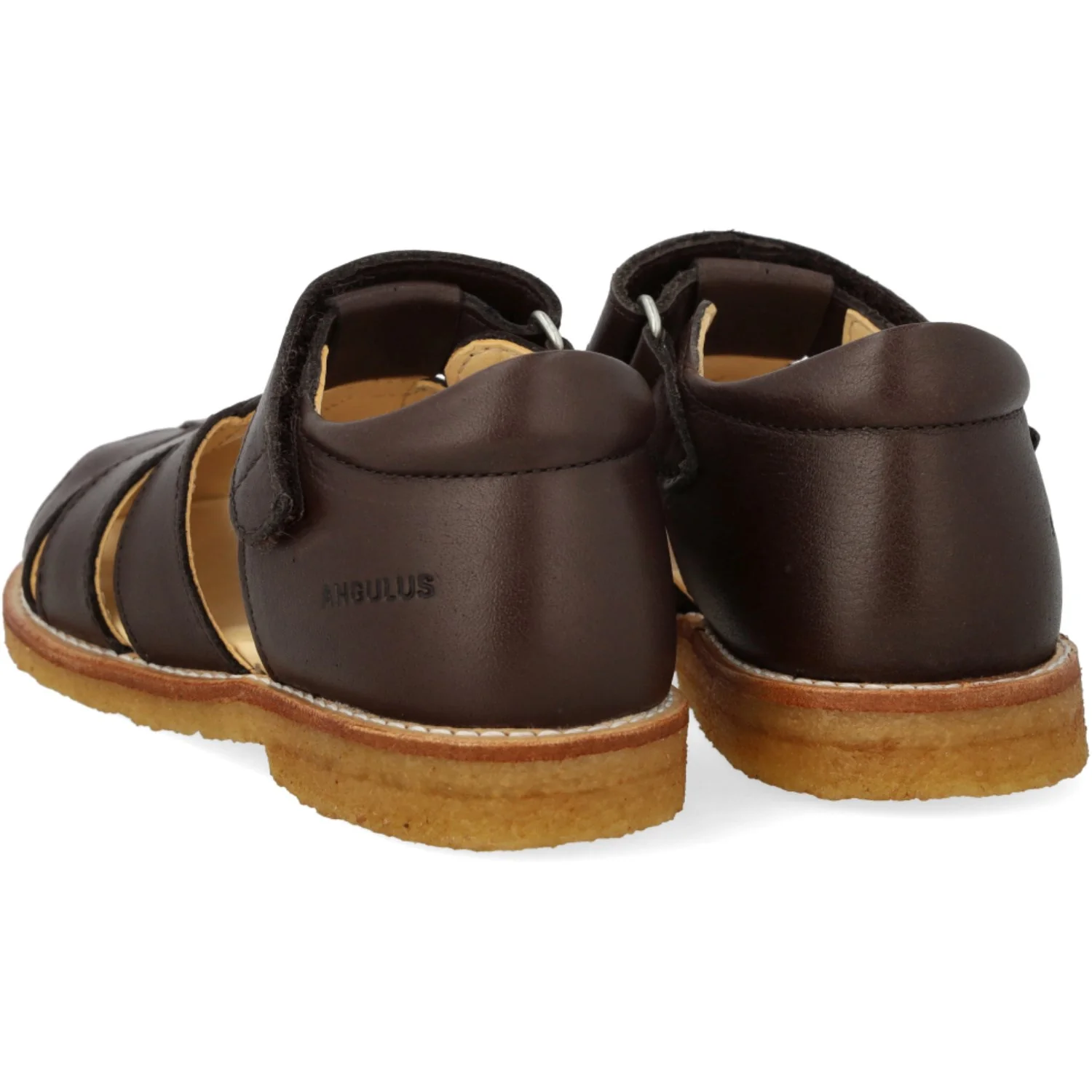 Angulus Dark Brown Sandal Med Justerbar Velcrolukning - Image 5