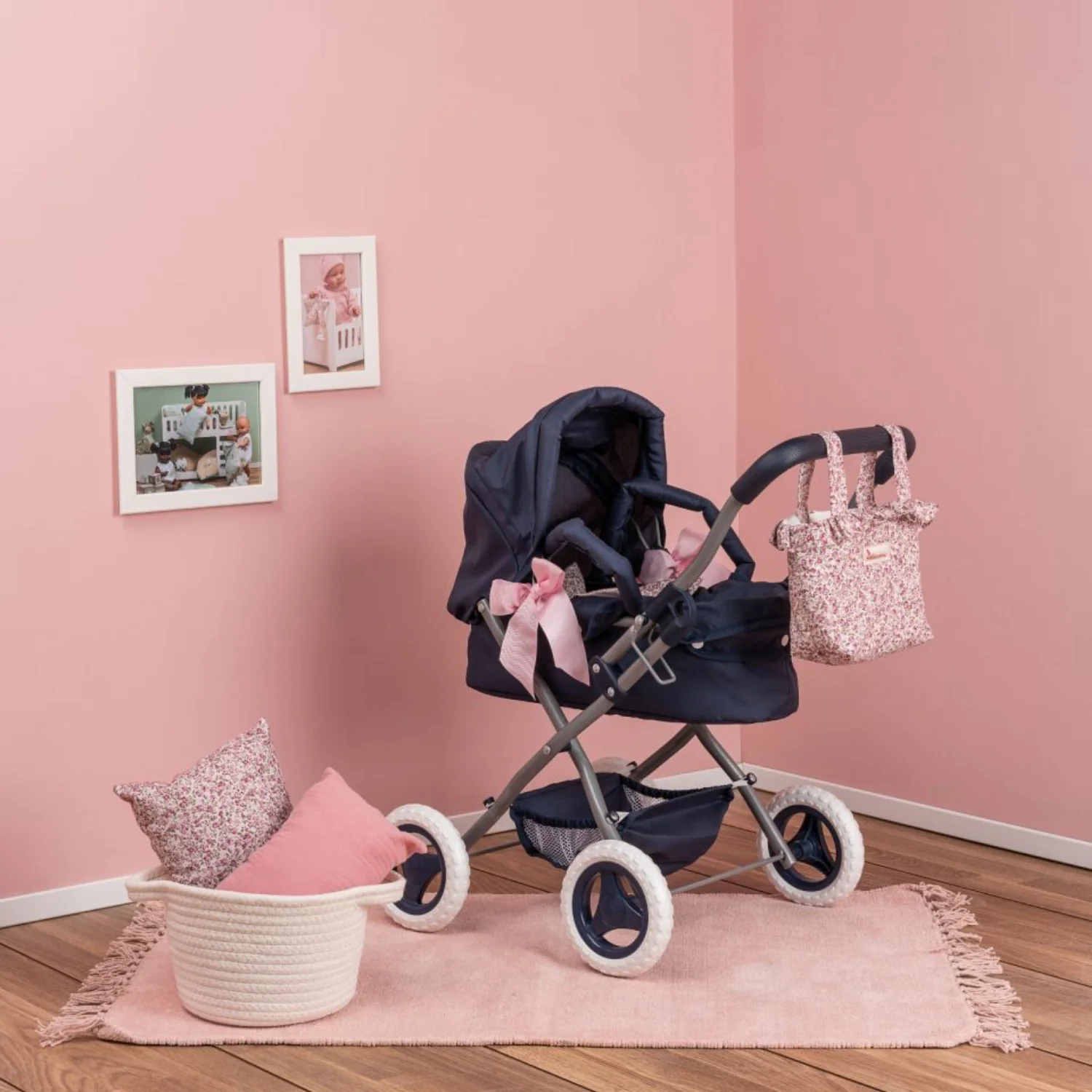 Así Martina Kollektion - Barnevogn, Lift Og Klapvogn I Ét, Til Dukker 30–36 Cm - Image 2