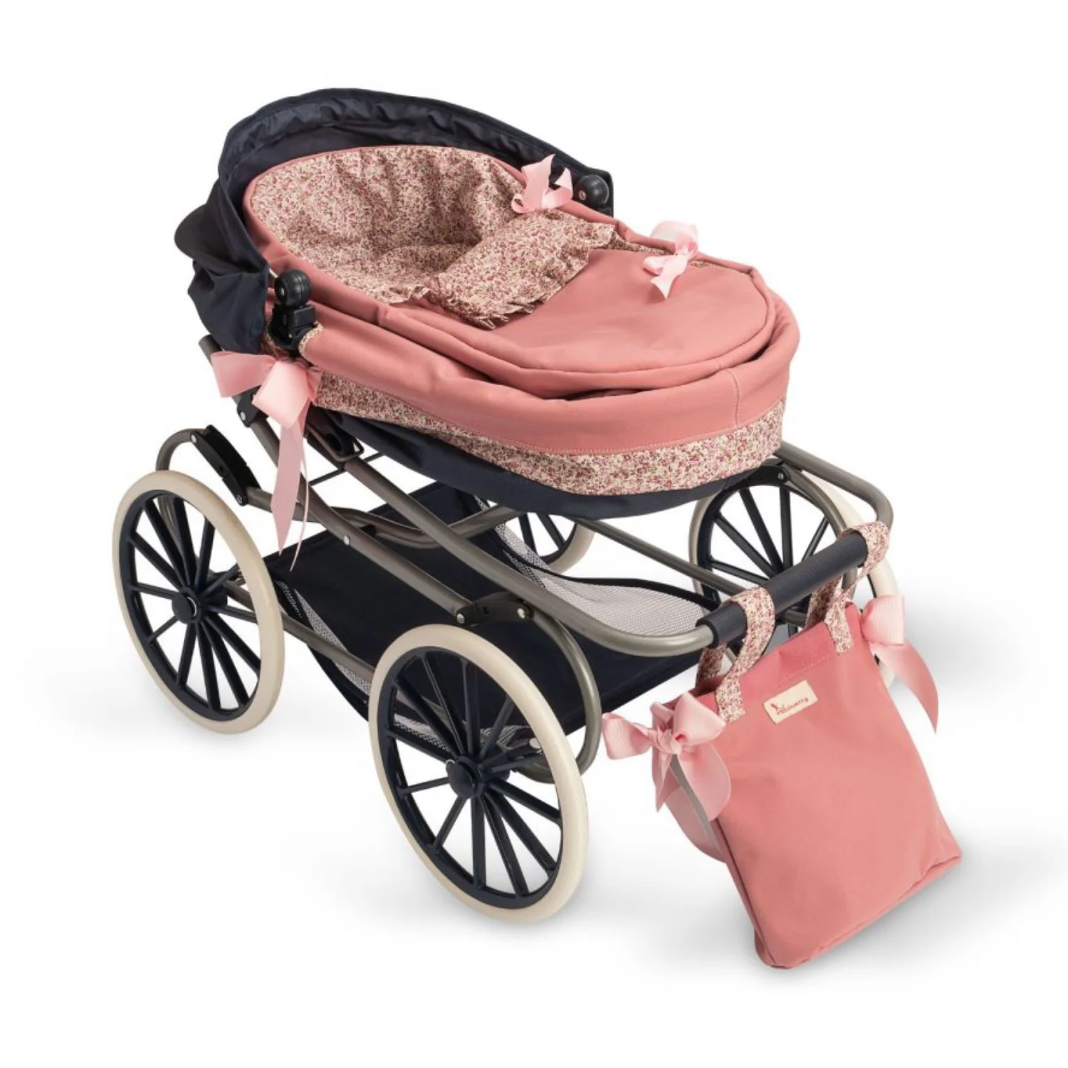Así Martina Kollektion - Luksus Barnevogn, Lift Og Klapvogn I Ét, Til Dukker 36–46 Cm - Image 2