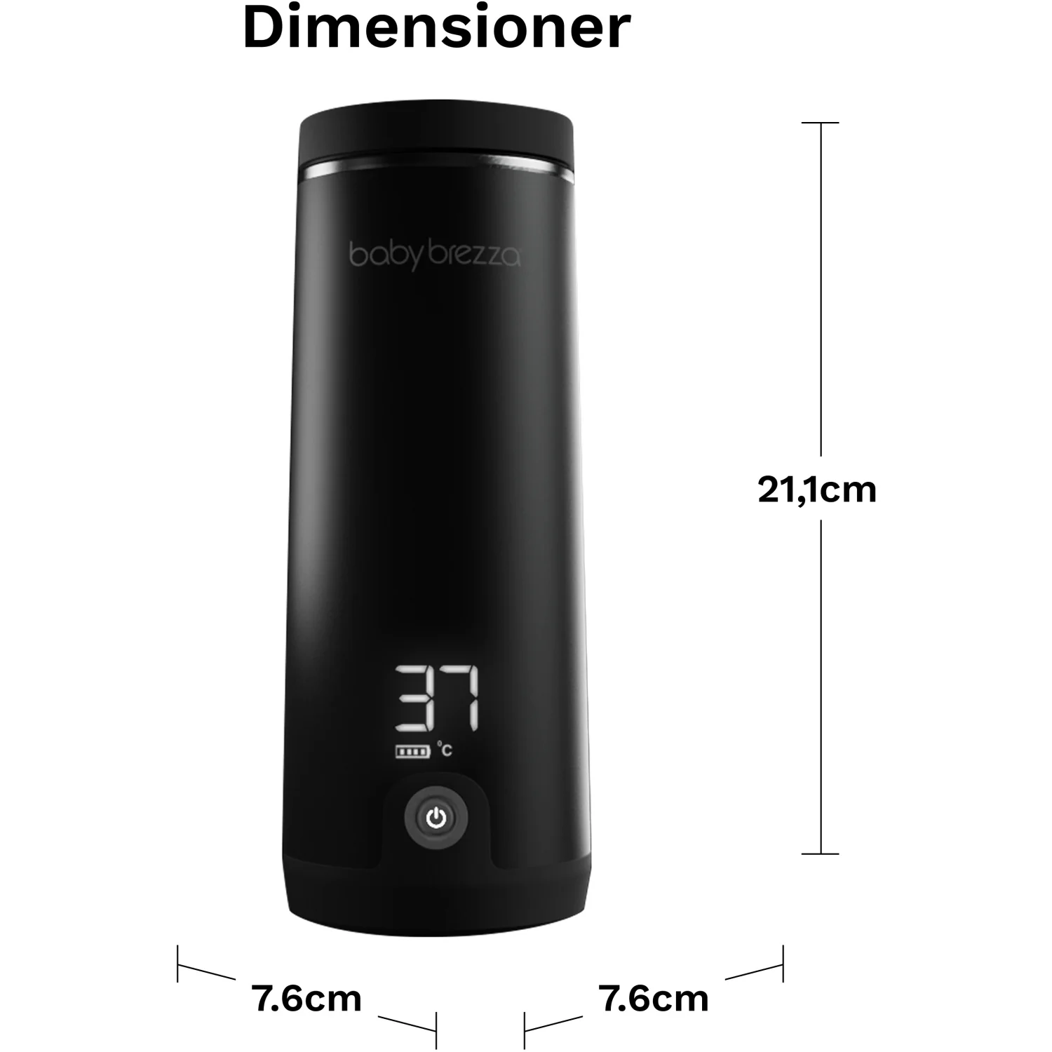 Baby Brezza Black Superfast Portable Flaskevarmer - Image 12