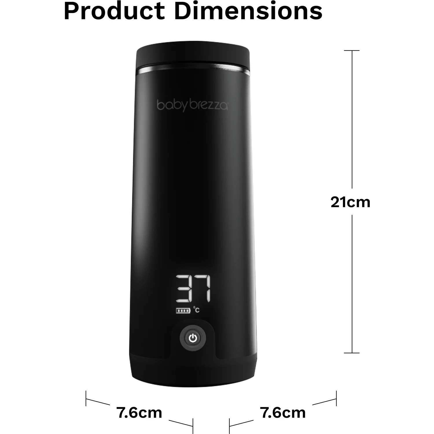 Baby Brezza Black Superfast Portable Flaskevarmer - Image 20