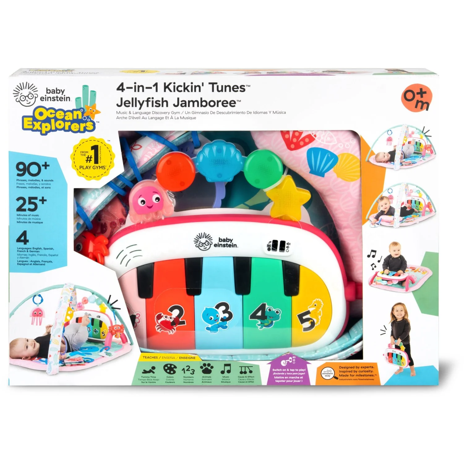 Baby Einstein 4-in-1 Kickin’ Tunes™ Jellyfish Jamboree™ Musik & Language Discovery Gym - Image 7