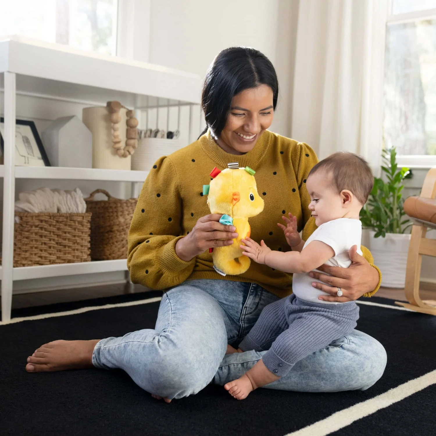 Baby Einstein Yellow Sea Dreams Seahorse™ Plys Soother - Image 6