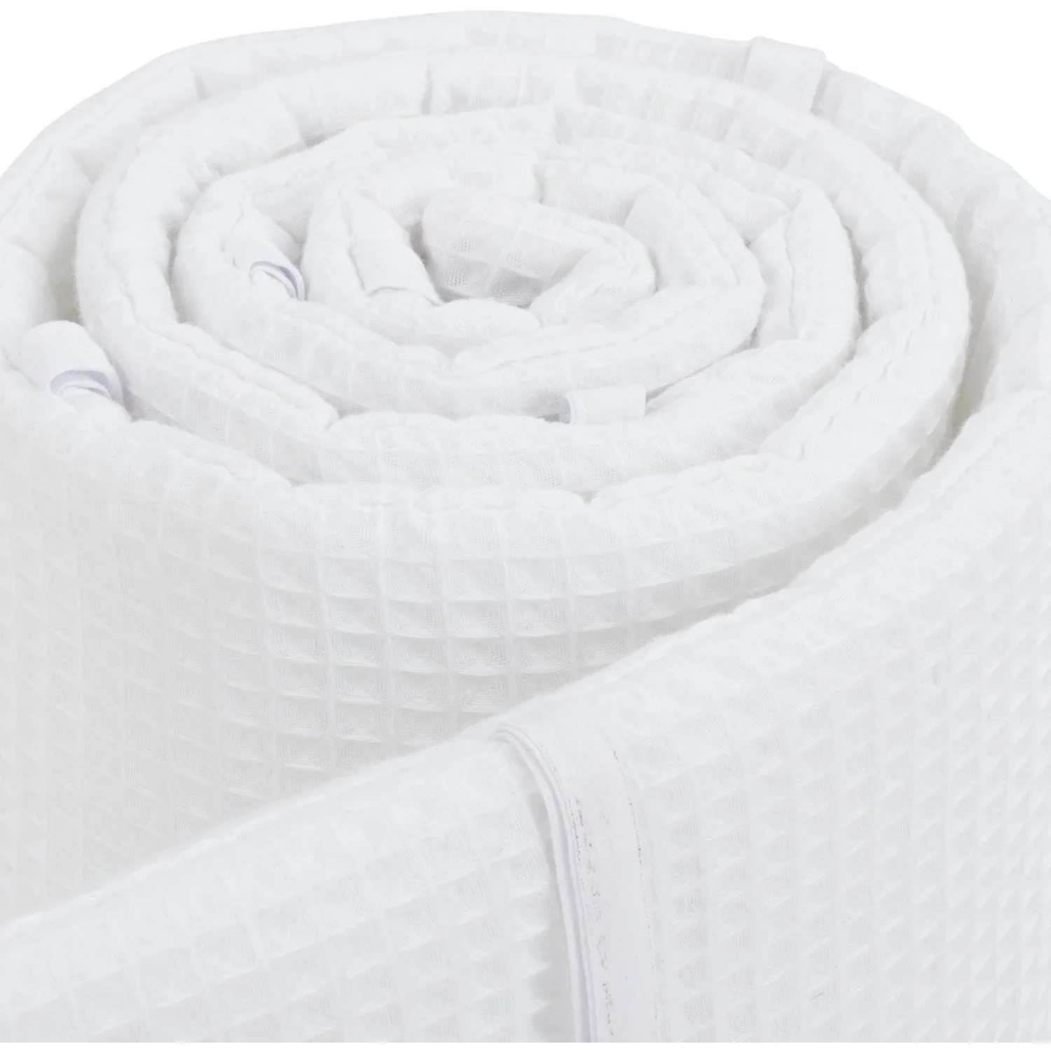 babybay® White Sengerand Waffle Piqué Honeycomb - Image 4