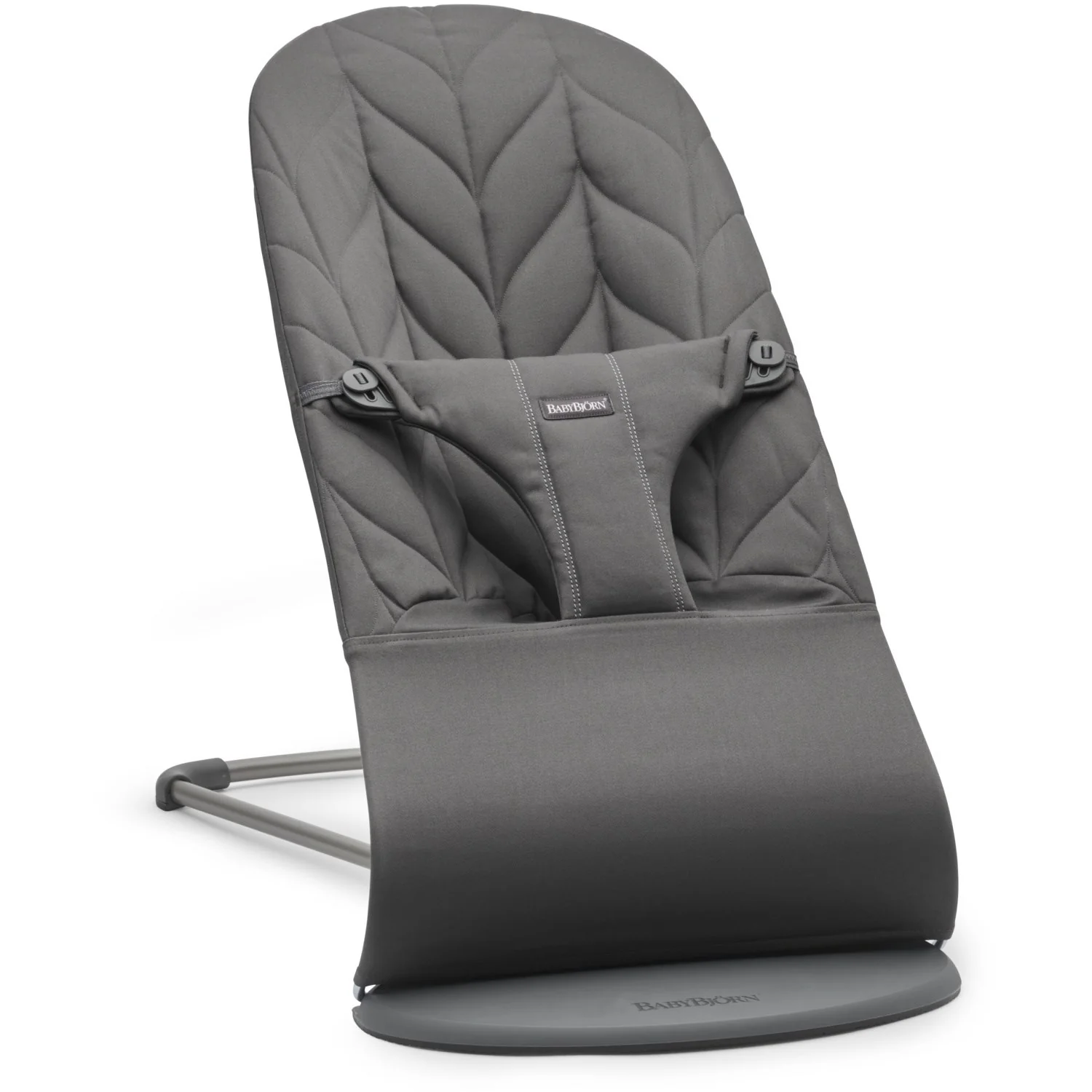 BabyBjörn Anthracite Grey Skråstol Bliss - Vævet, Blomsterbladsquilt - Image 14