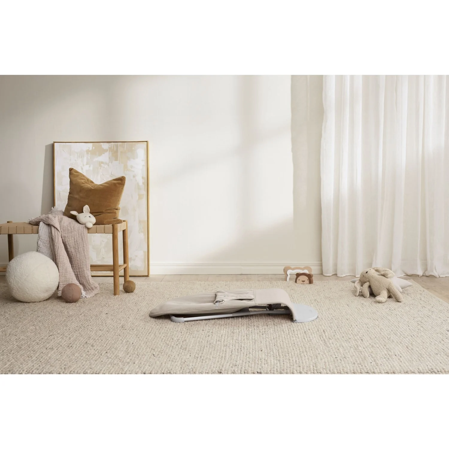 BabyBjörn Light Beige Skråstol Bliss - Vævet Mélange - Image 15