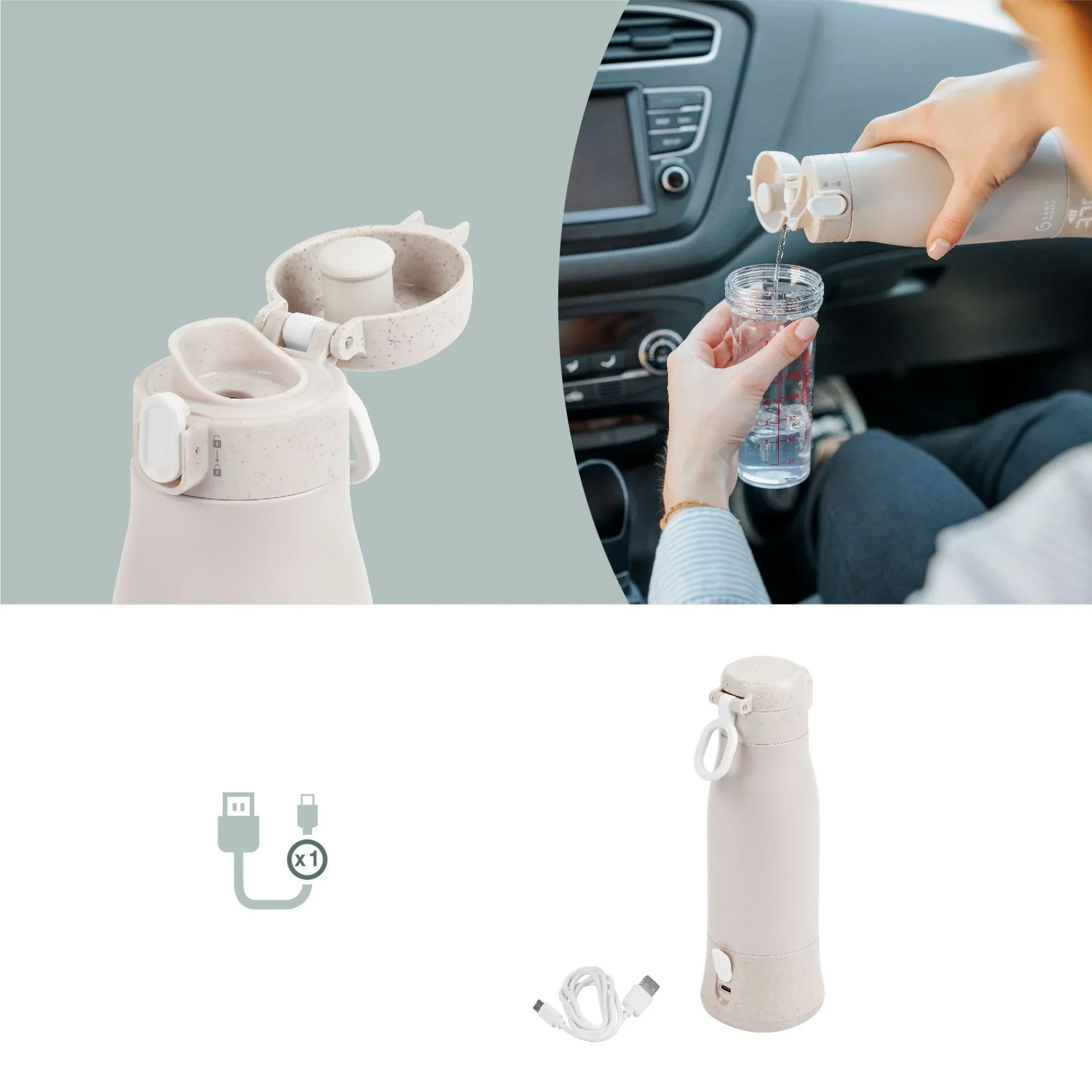 Babymoov Beige Moov & Feed Flaskevarmer - Image 5
