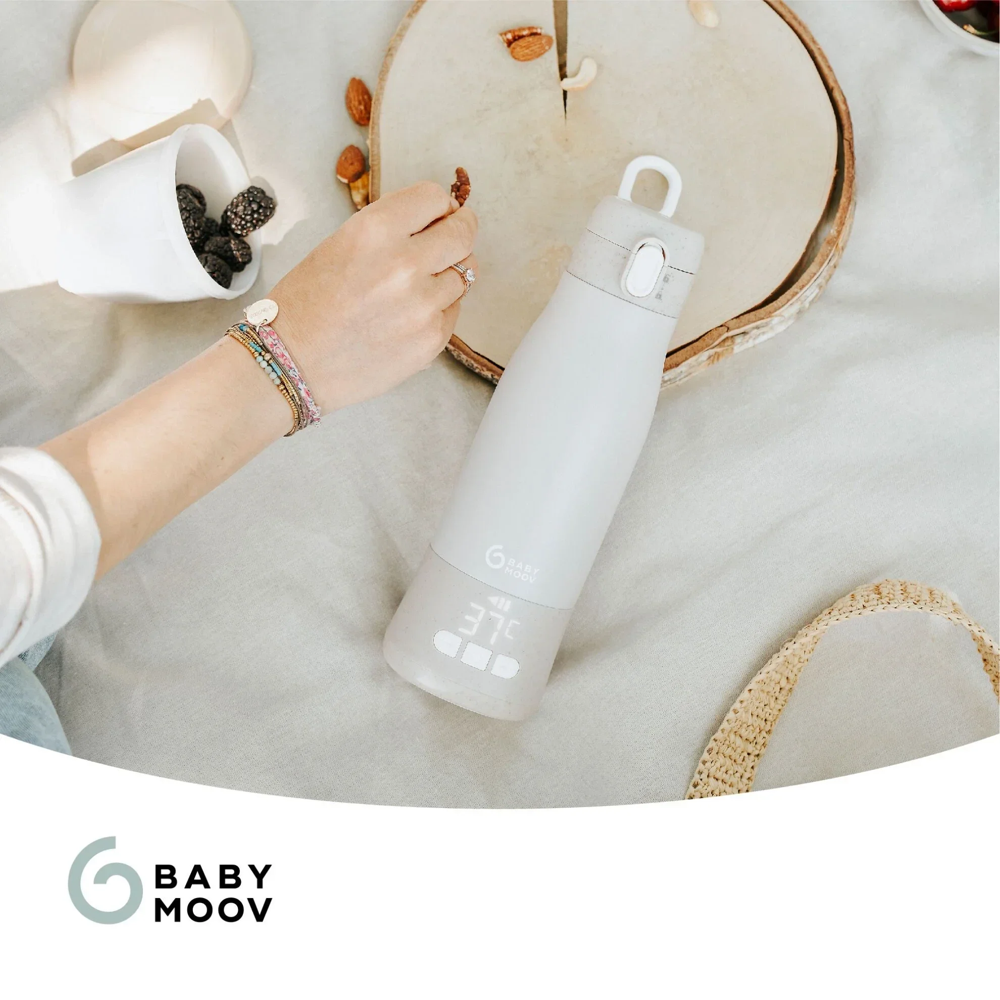 Babymoov Beige Moov & Feed Flaskevarmer - Image 7