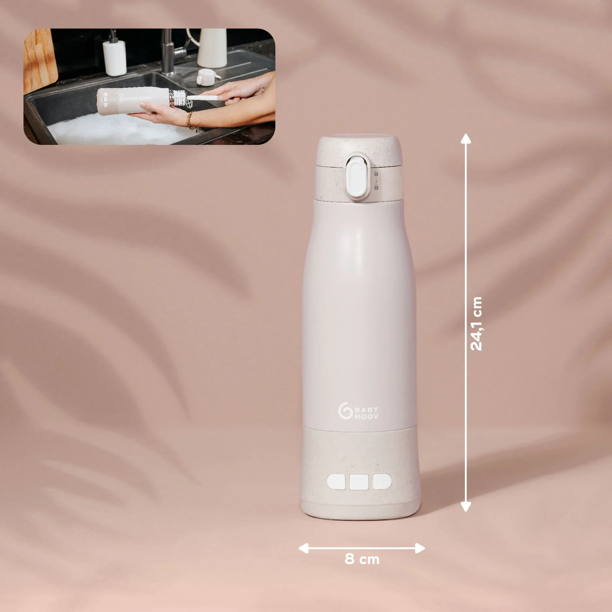 Babymoov Beige Moov & Feed Flaskevarmer - Image 8