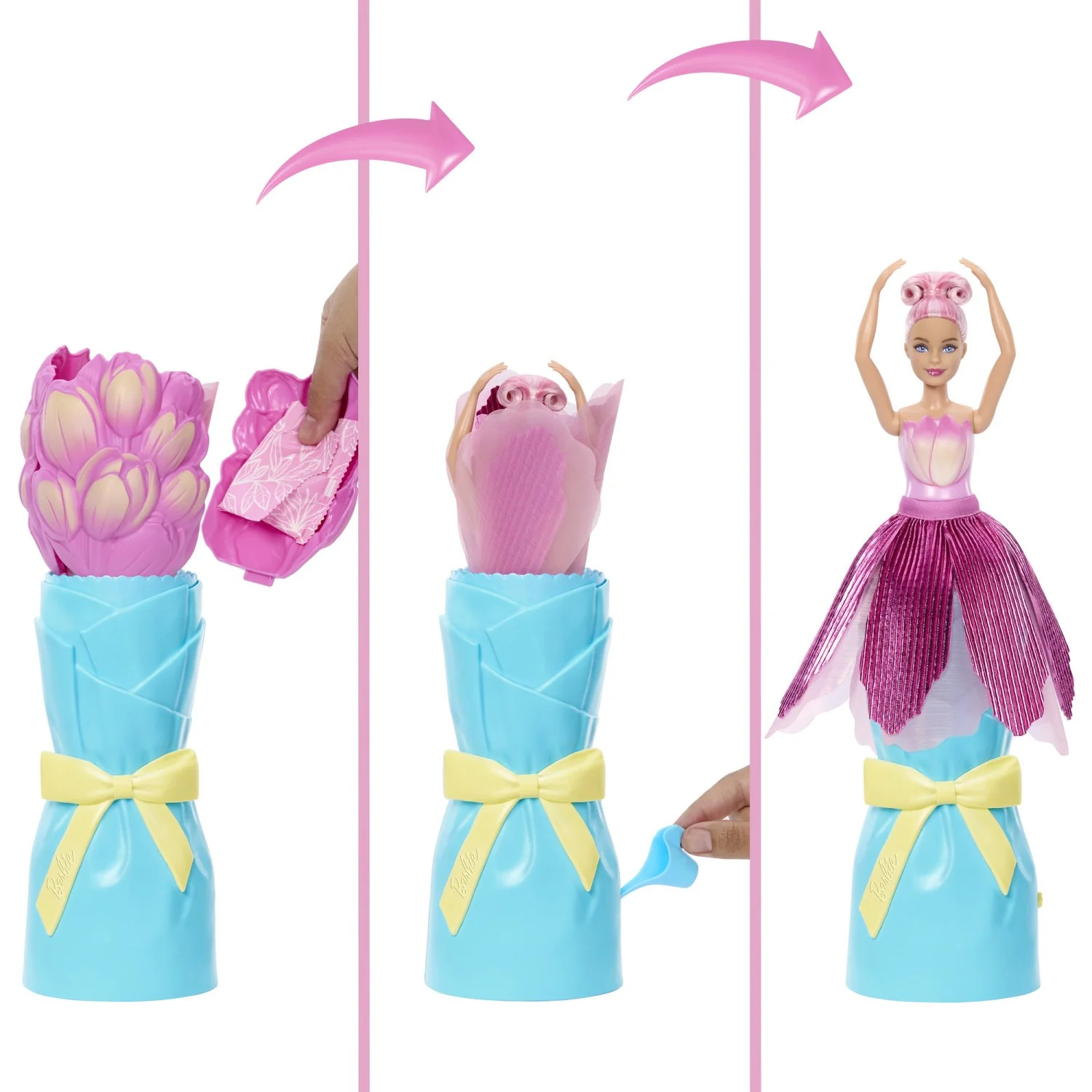 Barbie® Flower Reveal Lyserød Tulipan - Image 6
