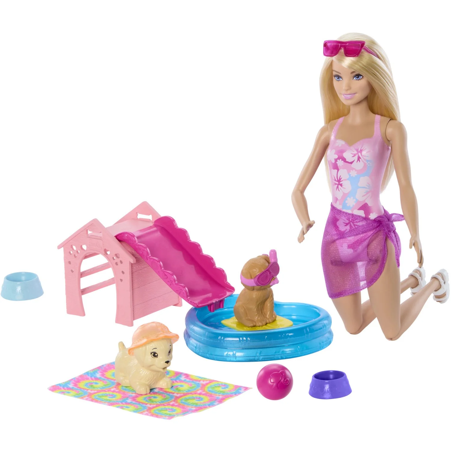 Barbie® Hvalpe Pool Party Aloha Blond - Image 2