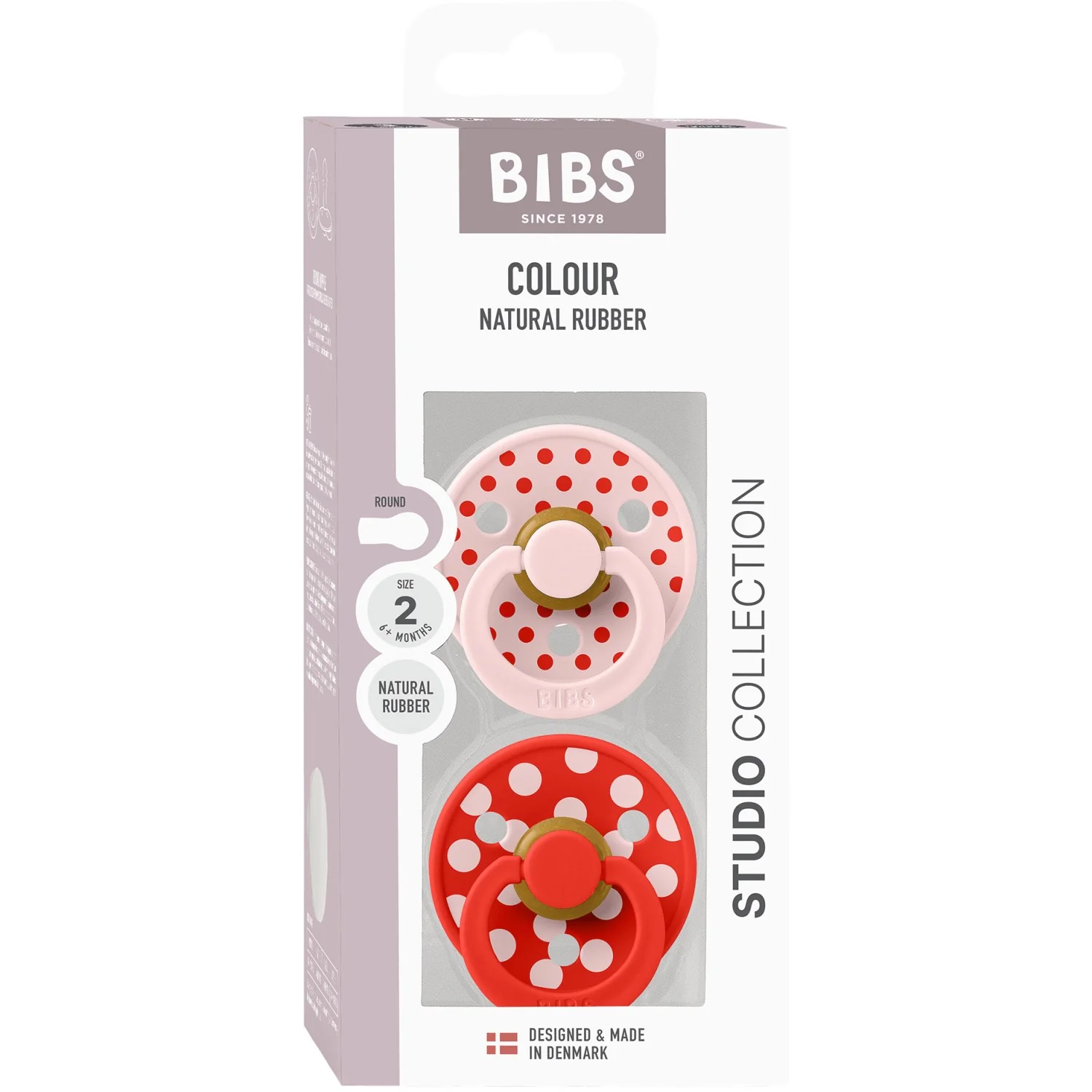 Bibs Blossom/Candy Apple Sut Studio Colour 2-Pak Polka Latex - Image 8