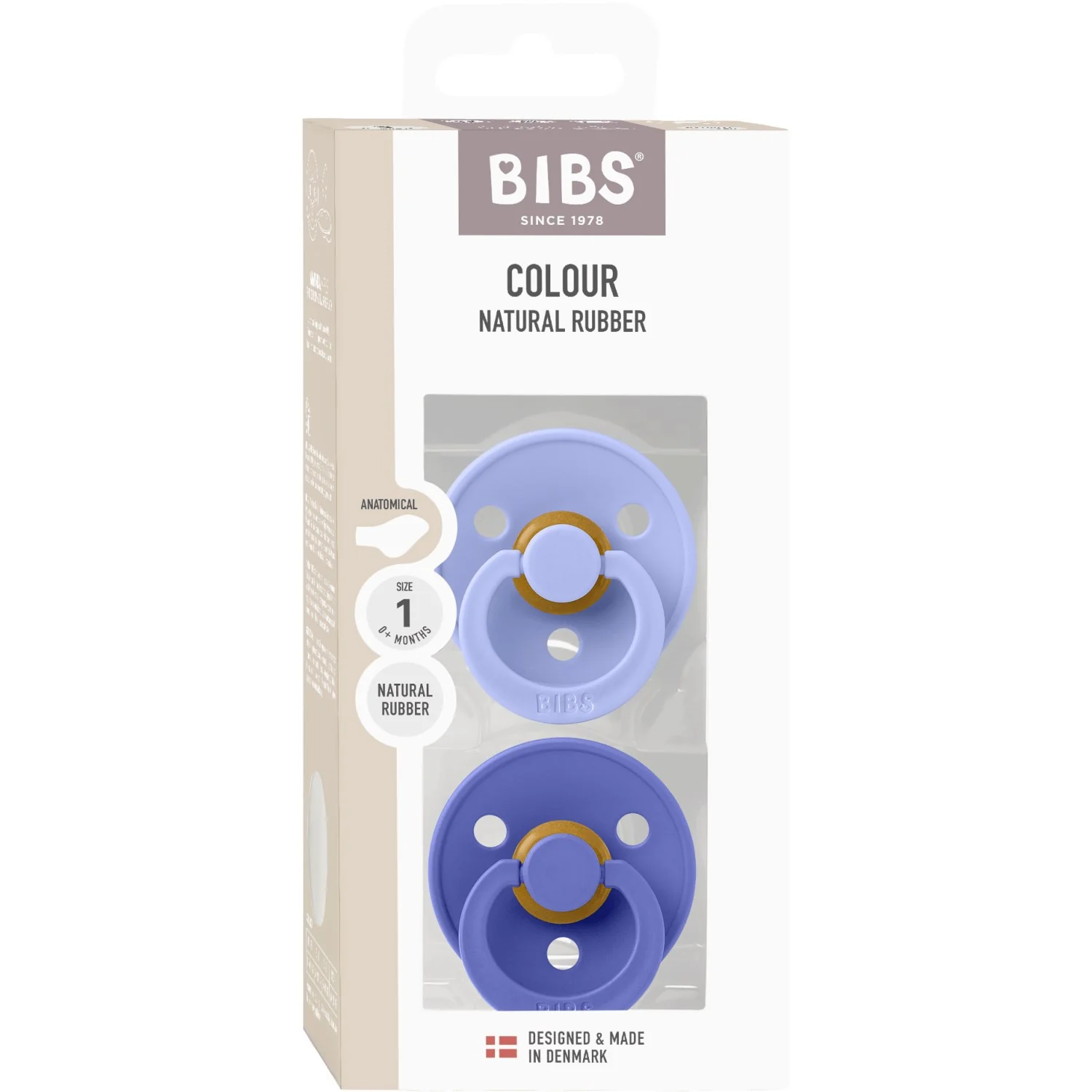 Bibs Hush/Grape Sut Colour 2-Pak Anatomical Latex - Image 4