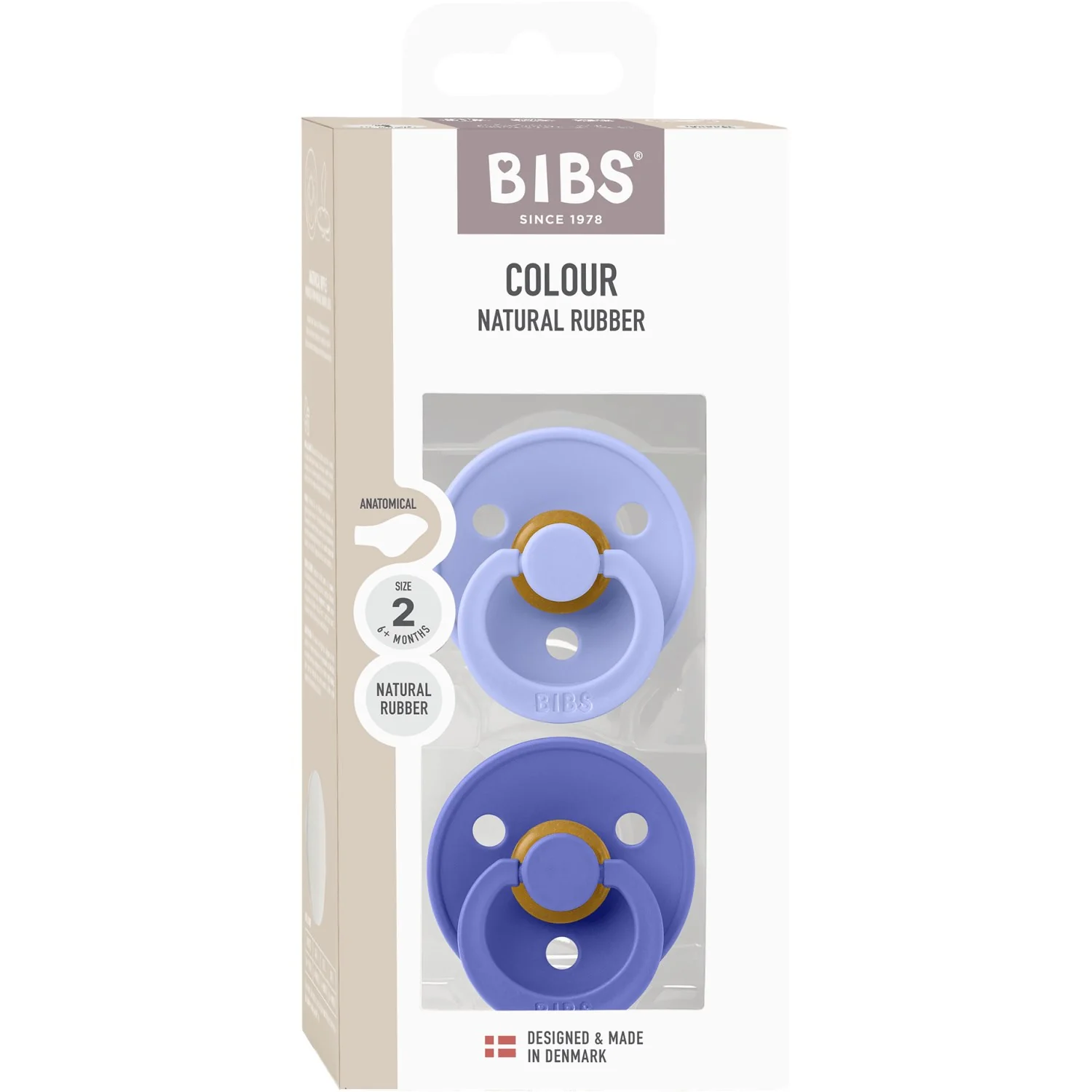 Bibs Hush/Grape Sut Colour 2-Pak Anatomical Latex - Image 8