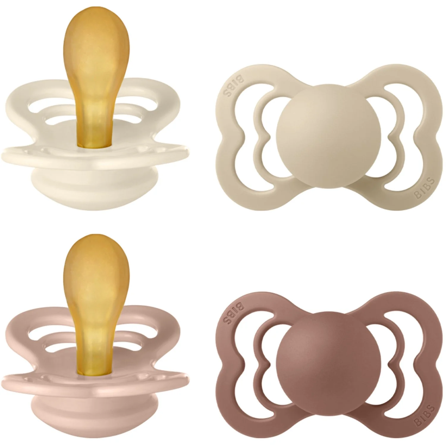 Bibs Ivory/Vanilla/Blush/Woodchuck Sut Supreme 4-Pak Latex - Image 4