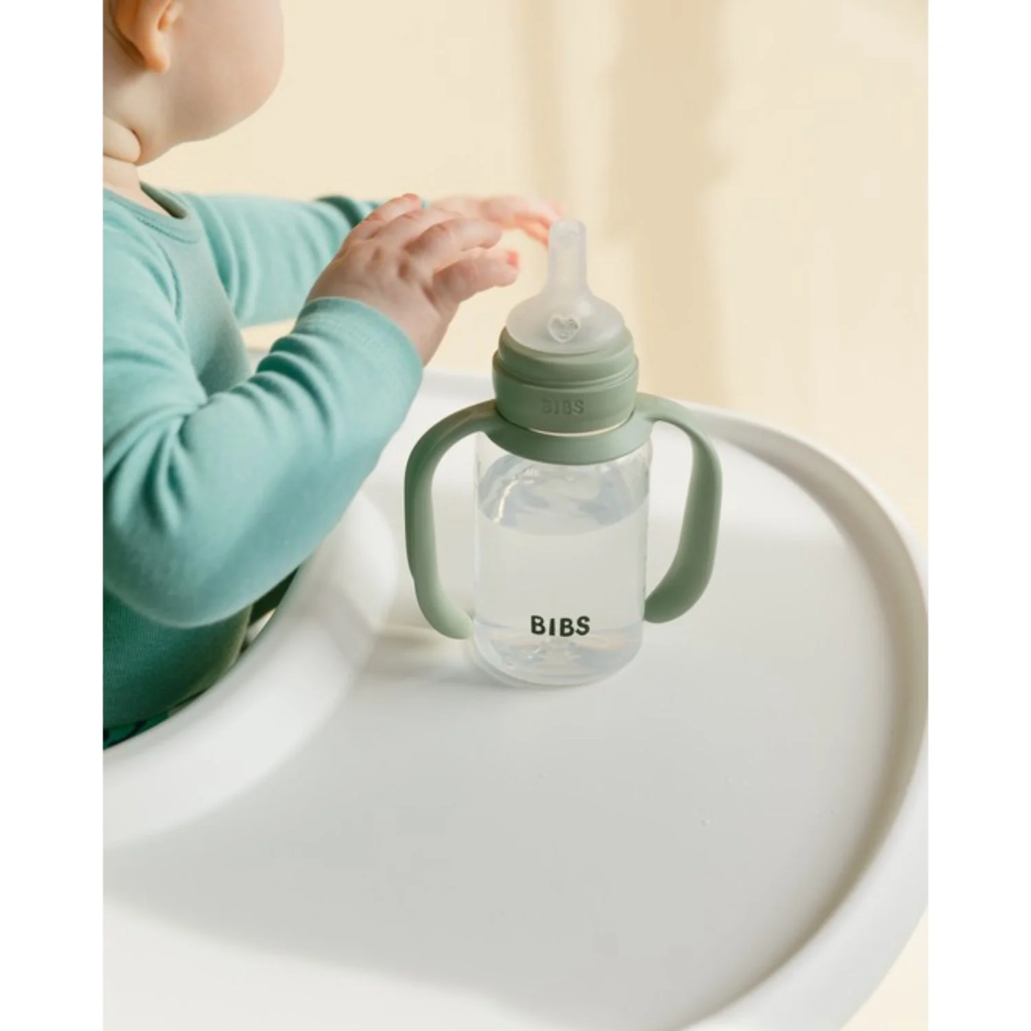 Bibs Sage Baby Sippy Flaske Spout Round Silikone Slow Flow - Image 3