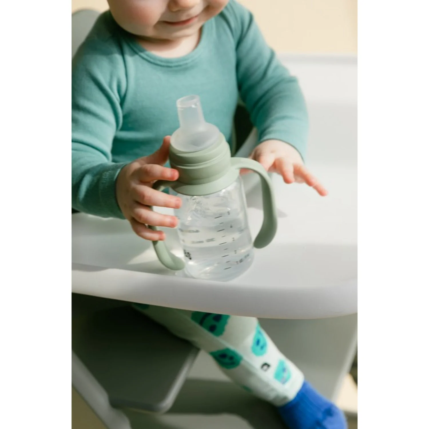 Bibs Sage Baby Sippy Flaske Spout Round Silikone Slow Flow - Image 4