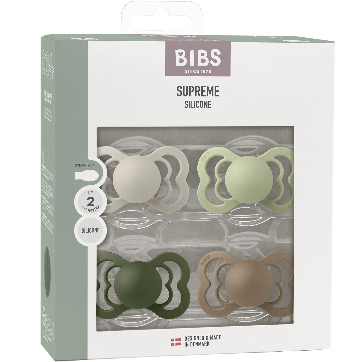 Bibs Sand/Sage/Hunter Green/Dark Oak Sut Supreme 4-Pak Silikone - Image 3