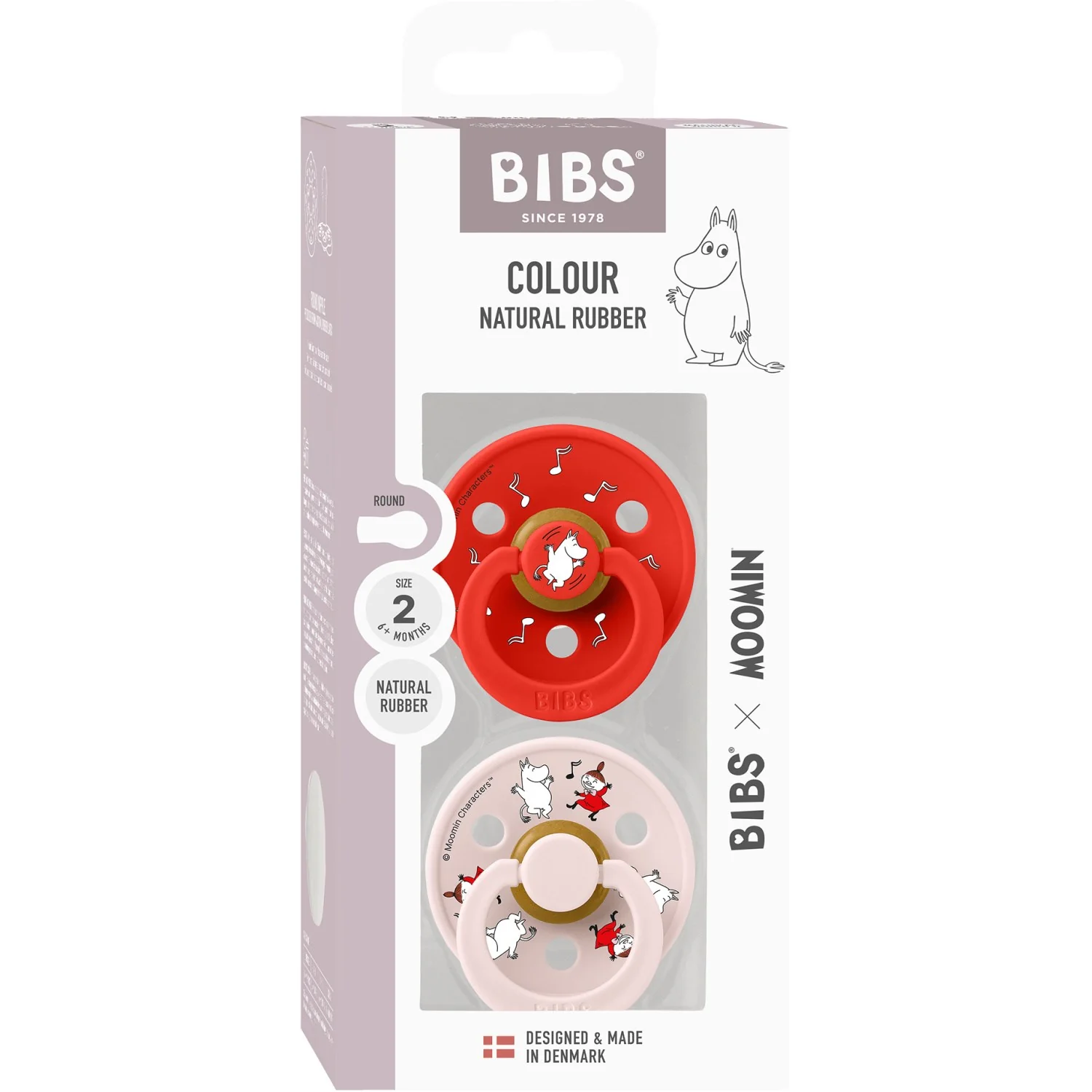 Bibs X Moomin Candy Apple Mix Sut Colour 2-Pak Dancing Latex - Image 15
