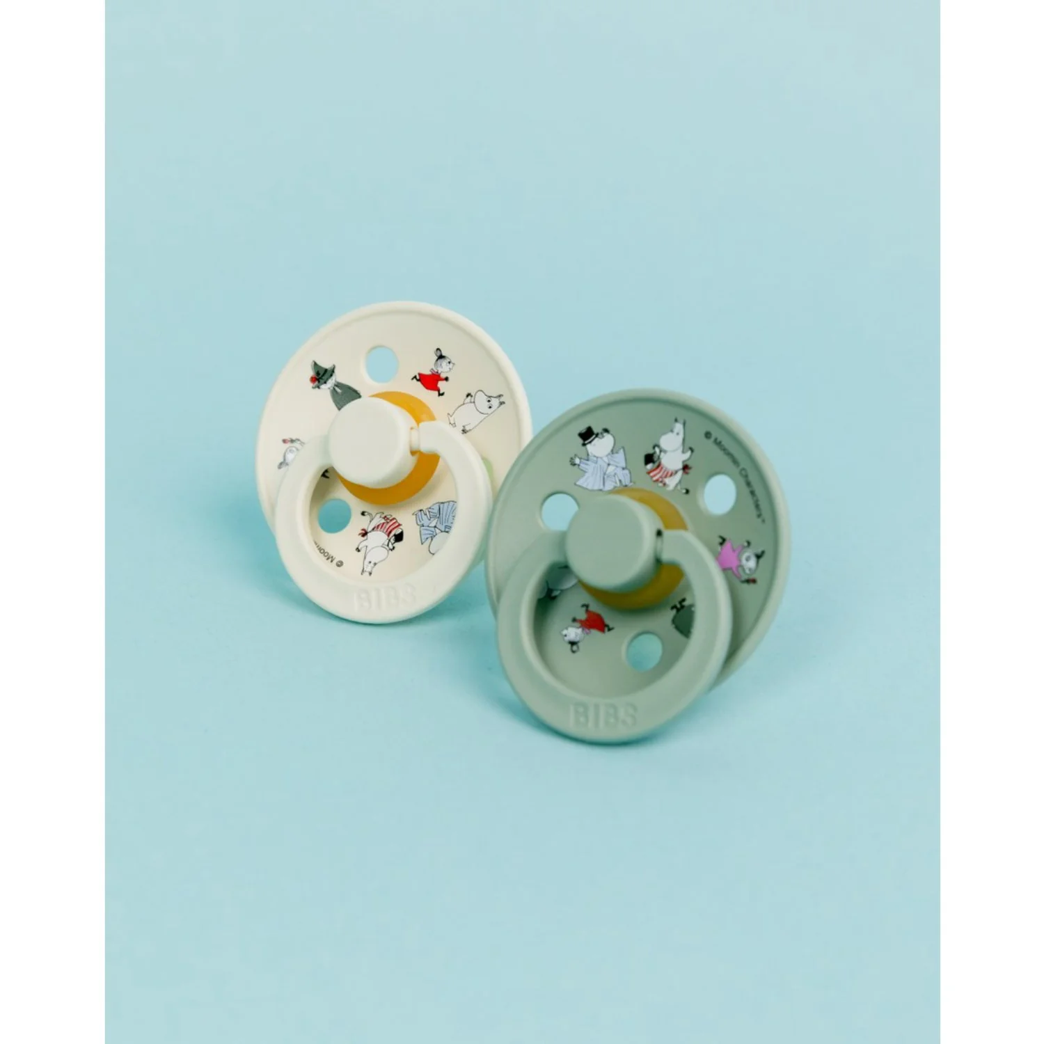 Bibs X Moomin Ivory/sage Colour Sut & Loop Clip Gavesæt Latex - Image 11