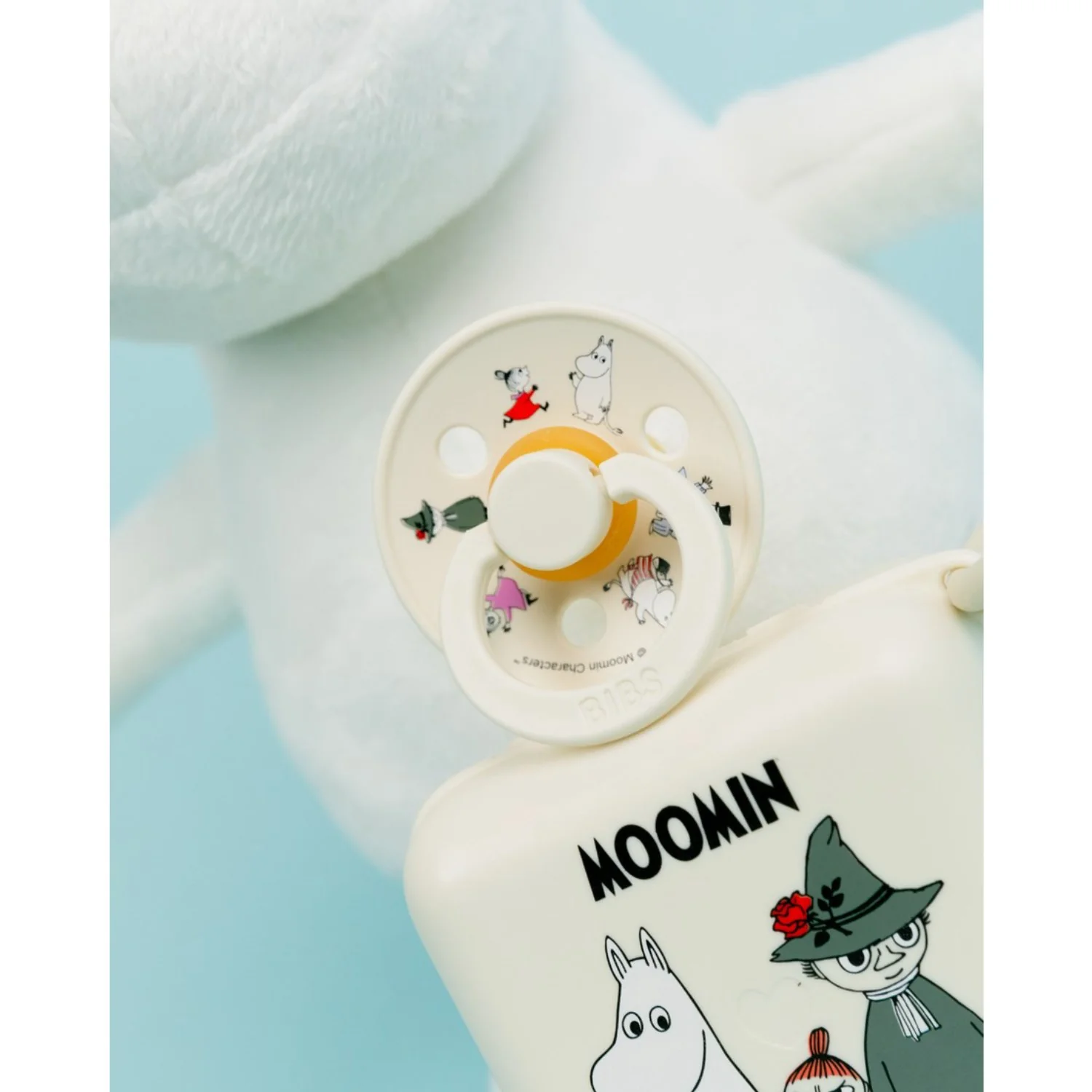 Bibs X Moomin Ivory/sage Colour Sut & Loop Clip Gavesæt Latex - Image 13