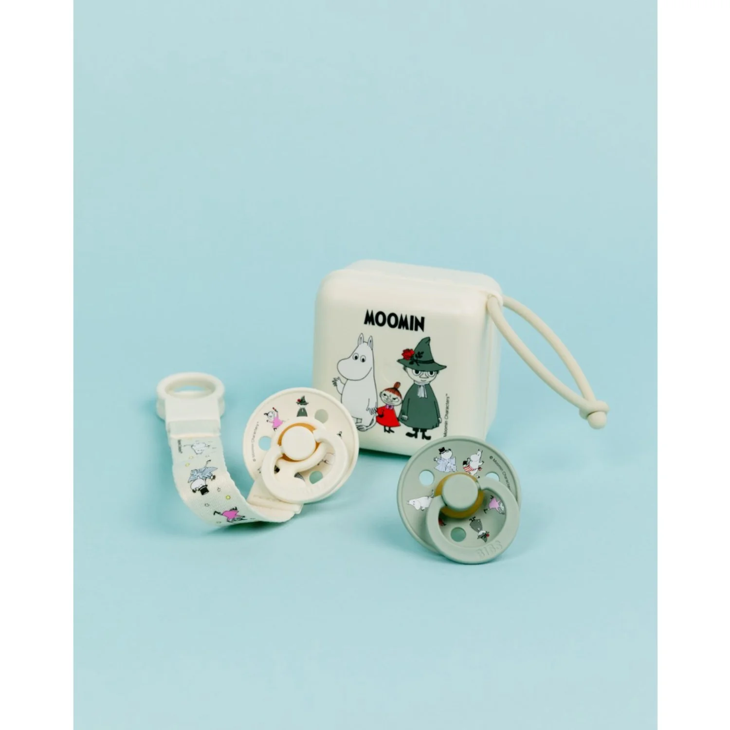 Bibs X Moomin Ivory/sage Colour Sut & Loop Clip Gavesæt Latex - Image 14