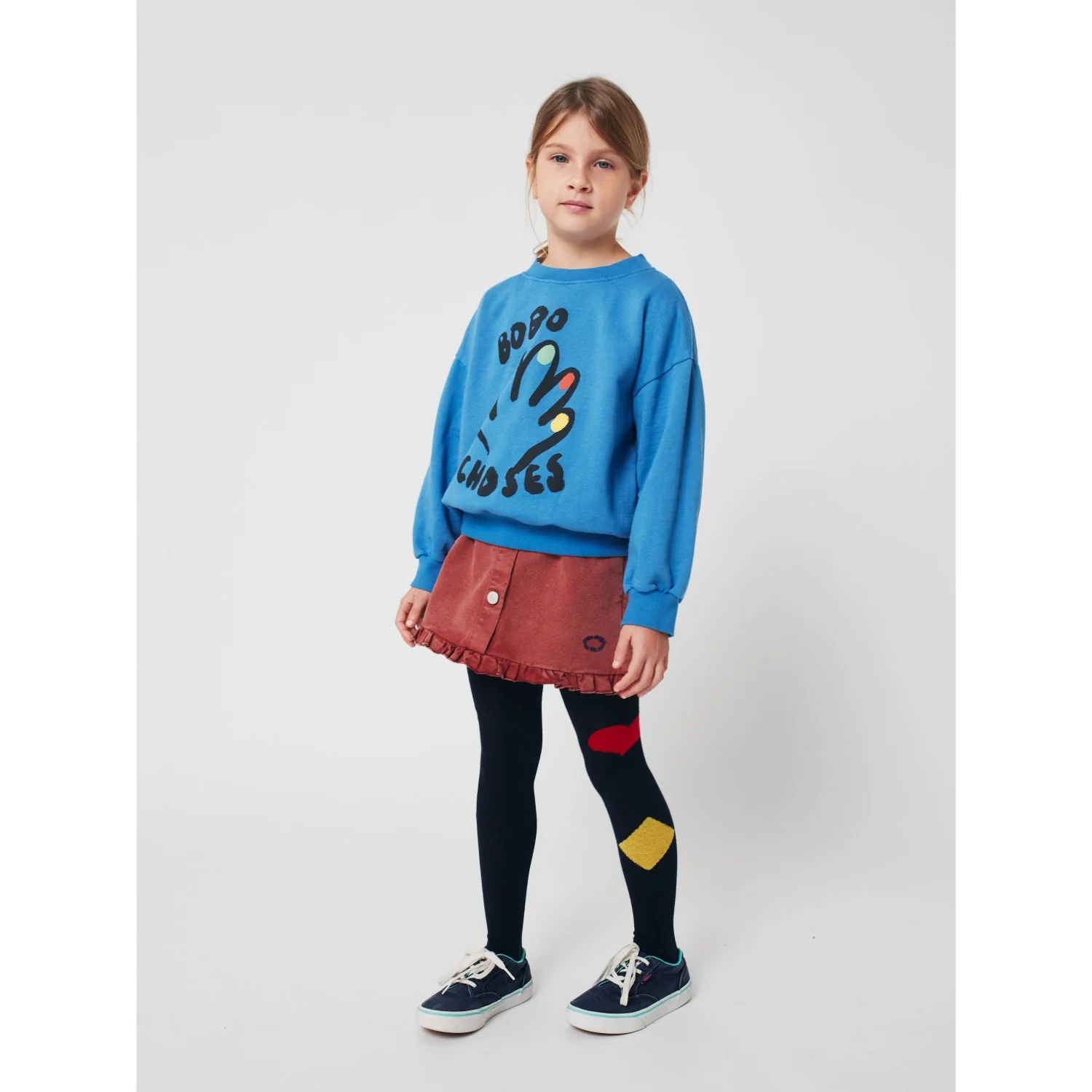 Bobo Choses Blue High Five Sweatshirt - Image 6