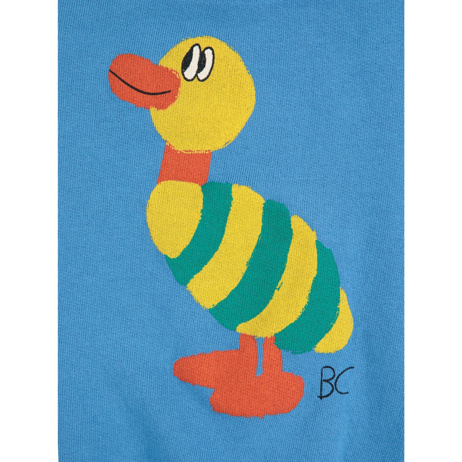 Bobo Choses Blue Striped Duck Sweatshirt - Image 2