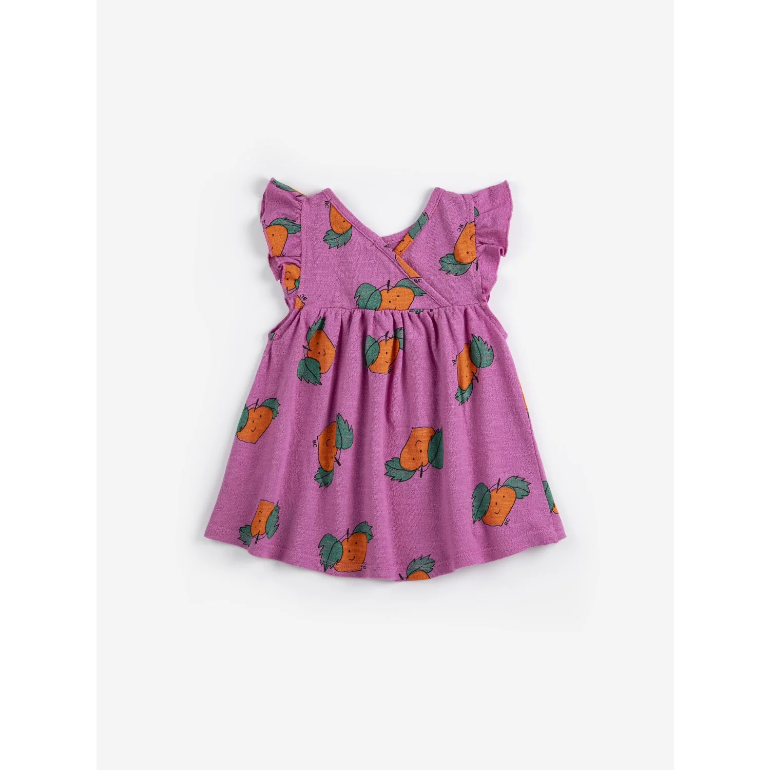 Bobo Choses Fuchsia Tangerine All Over Ruffled Kjole - Image 2