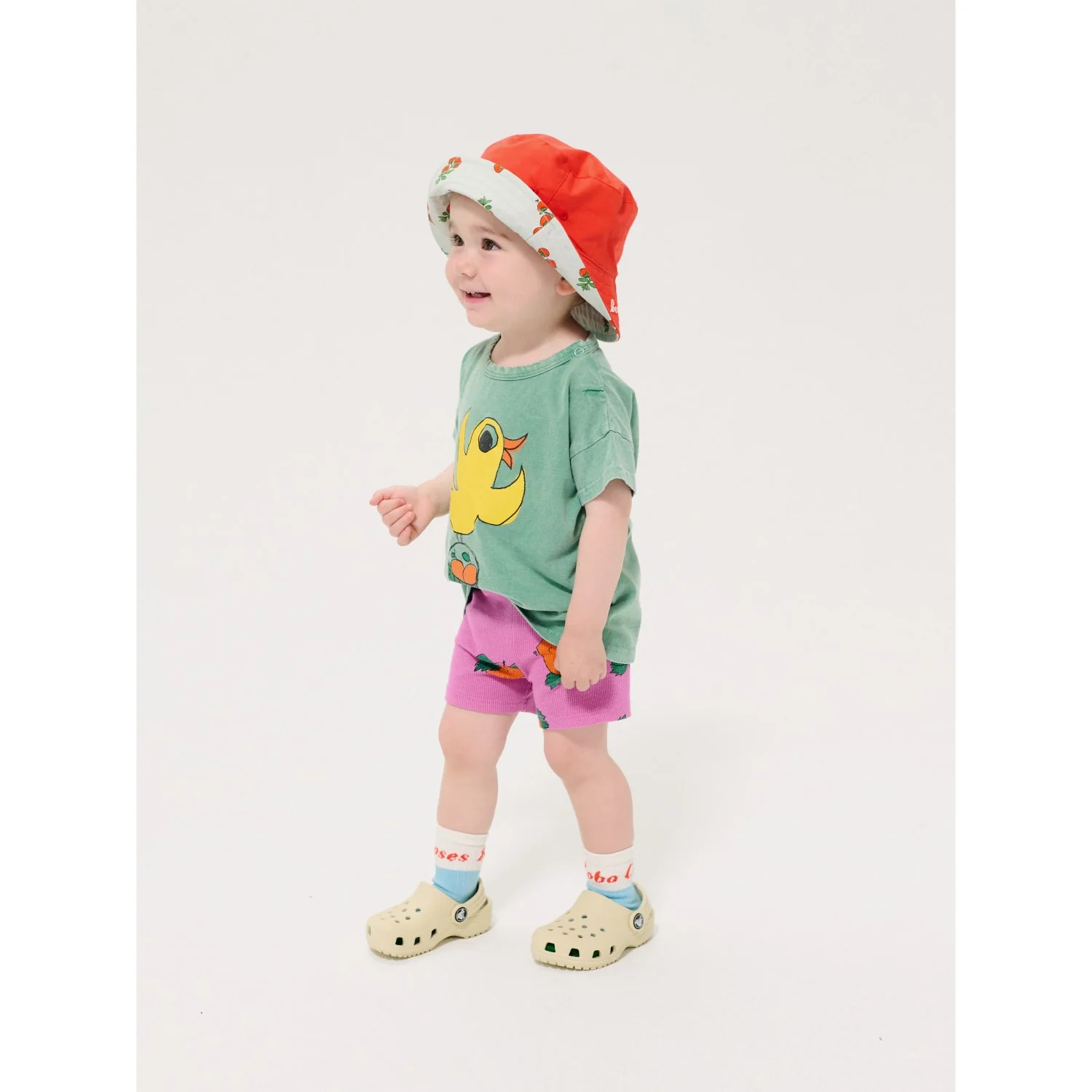 Bobo Choses Green Flying Oranges T-Shirt - Image 5
