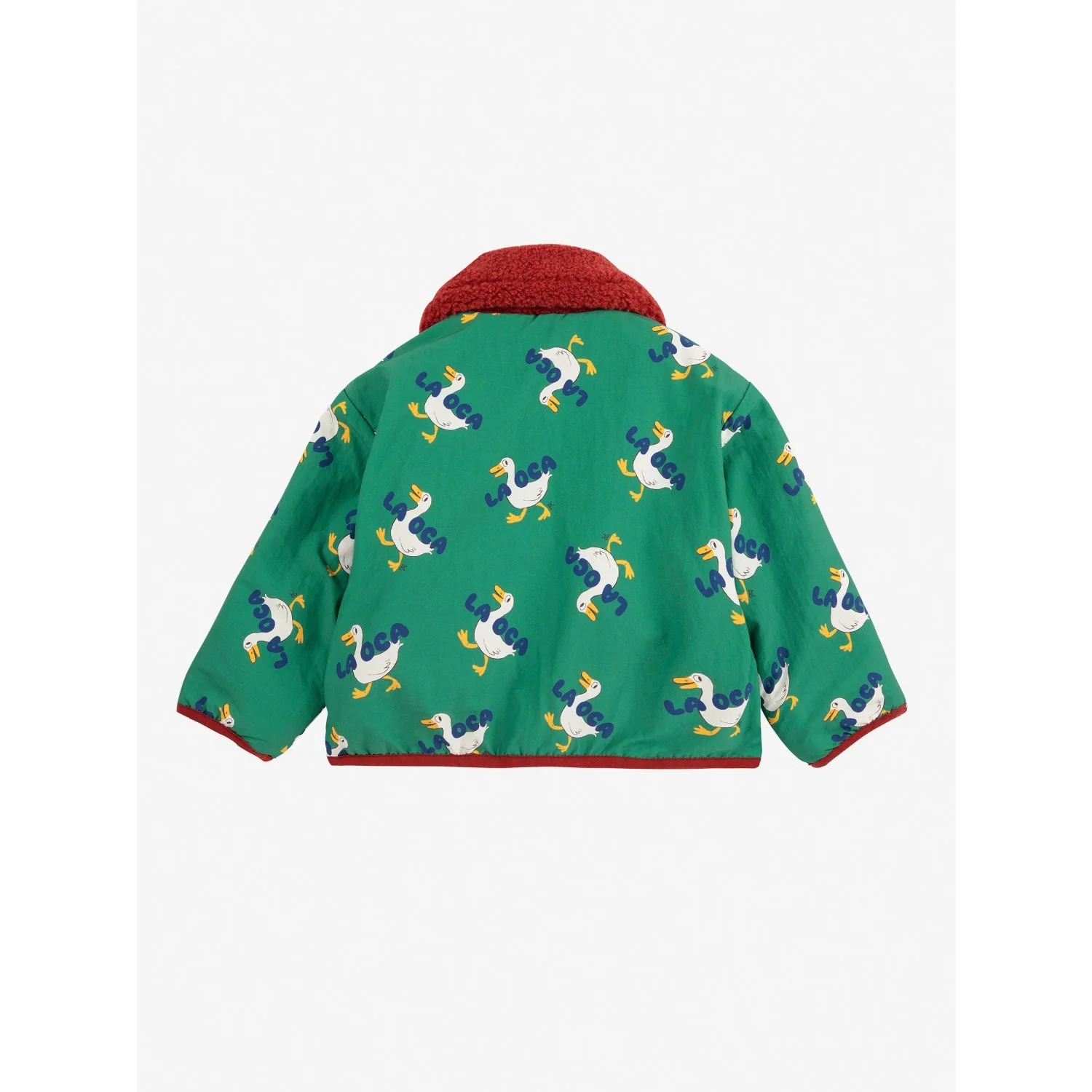 Bobo Choses Green La Oca All Over Vendbar Sheepskin Jakke - Image 10