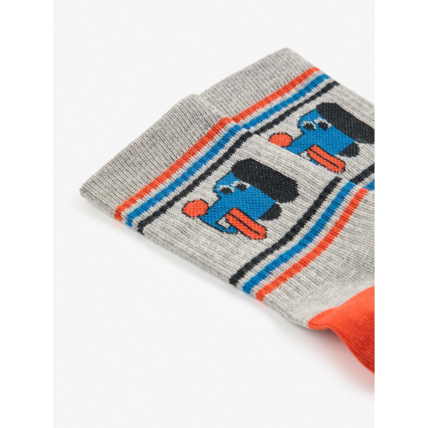 Bobo Choses Heather Grey Doggy Mate Kort Strømper - Image 2