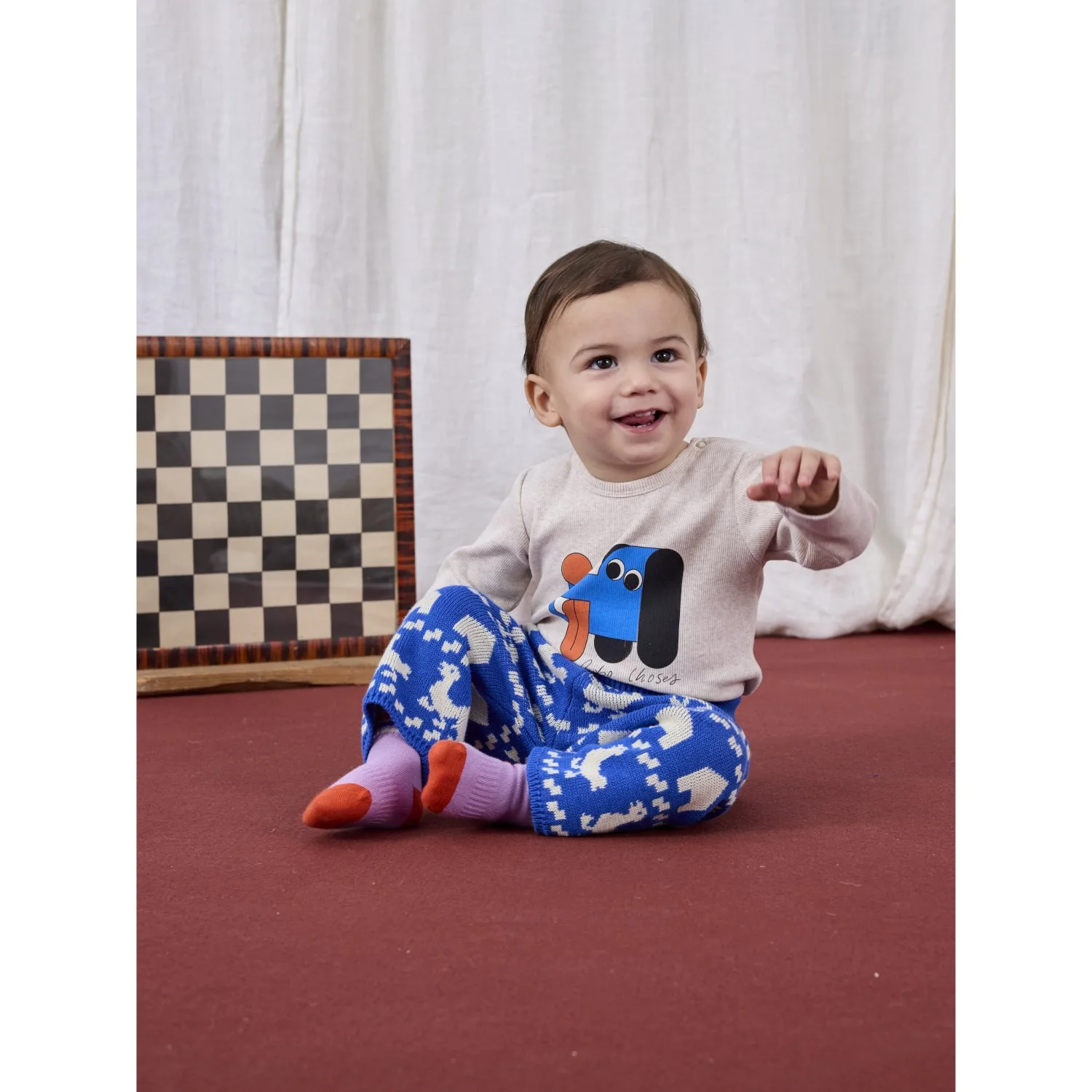 Bobo Choses Lavender Game Pawns Kort Strømper - Image 5