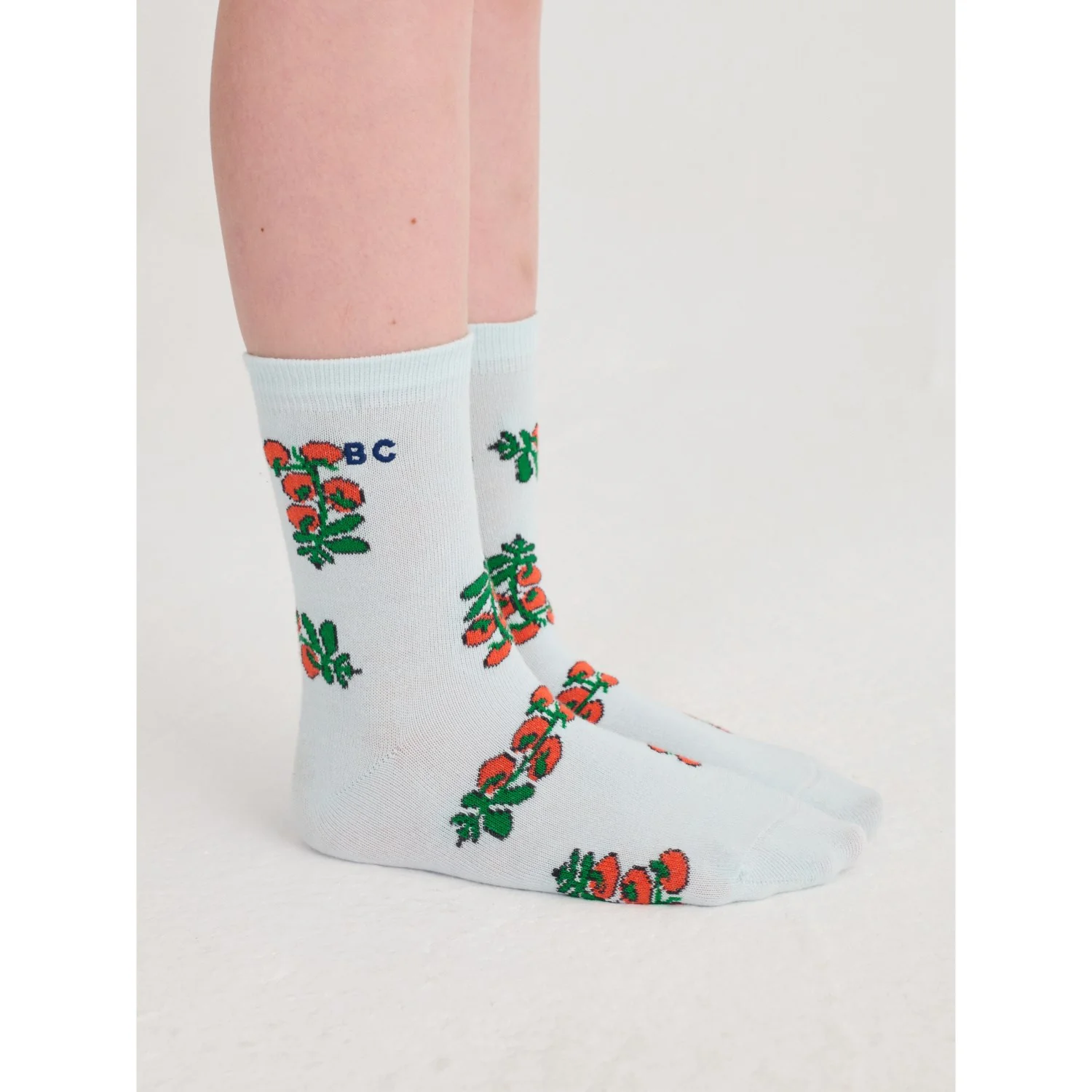 Bobo Choses Light Blue Juicy Tomatoes All Over Kort Strømper - Image 2