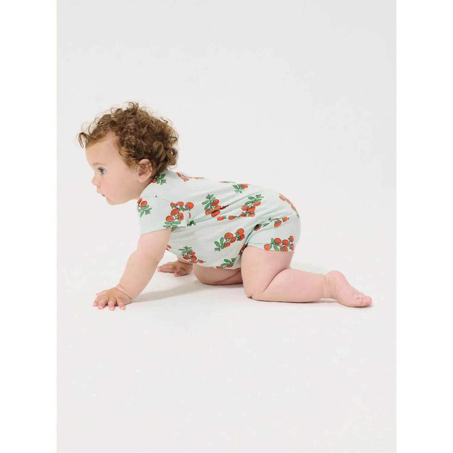 Bobo Choses Light Blue Juicy Tomatoes All Over Playsuit - Image 3