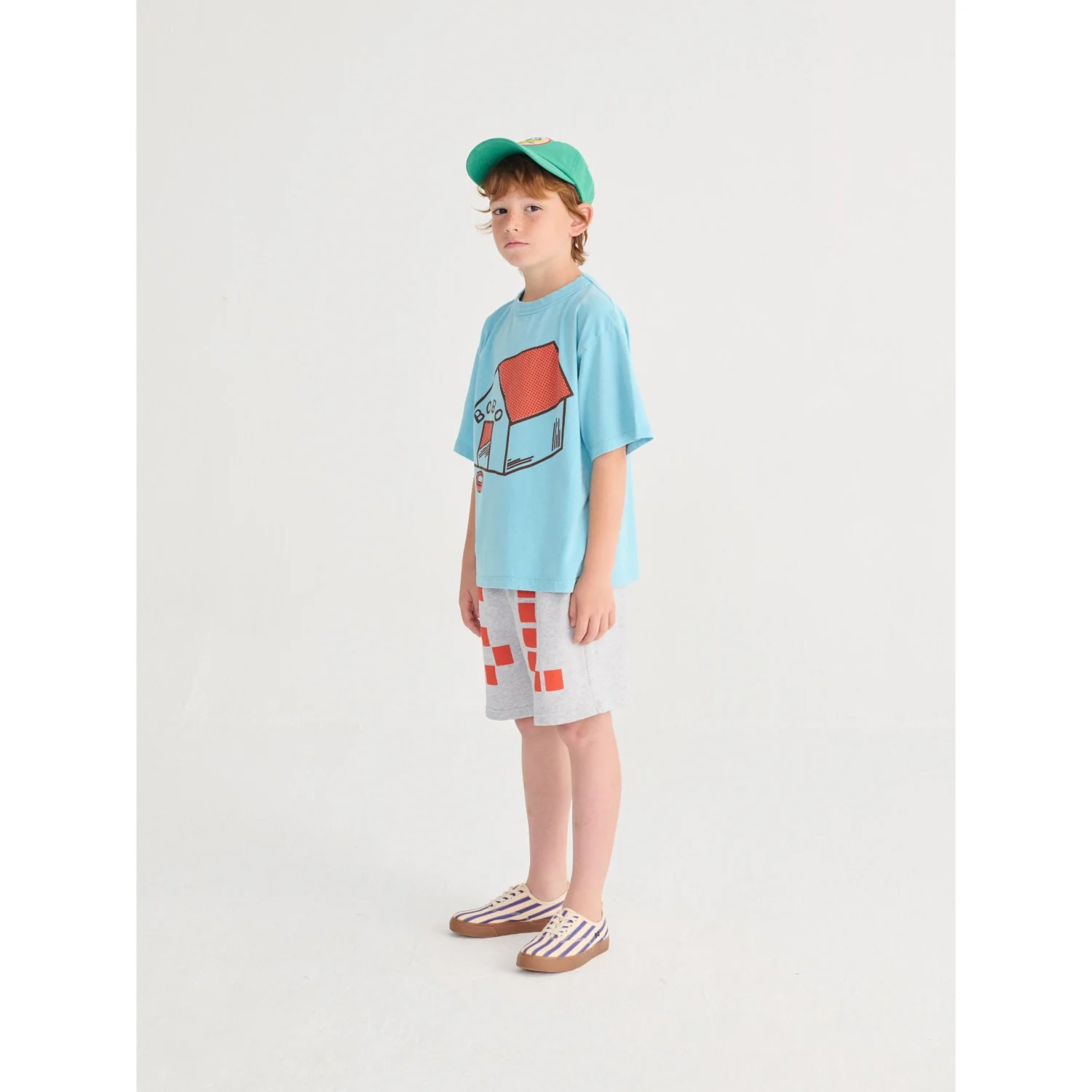 Bobo Choses Light Blue Pickles Is At Home T-Shirt - Image 4
