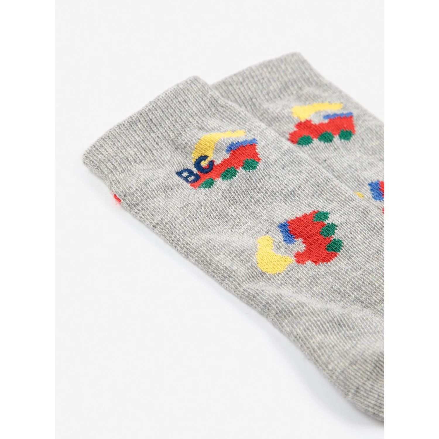 Bobo Choses Light Heather Grey Bobo Choo Choo All Over Long Strømper - Image 4