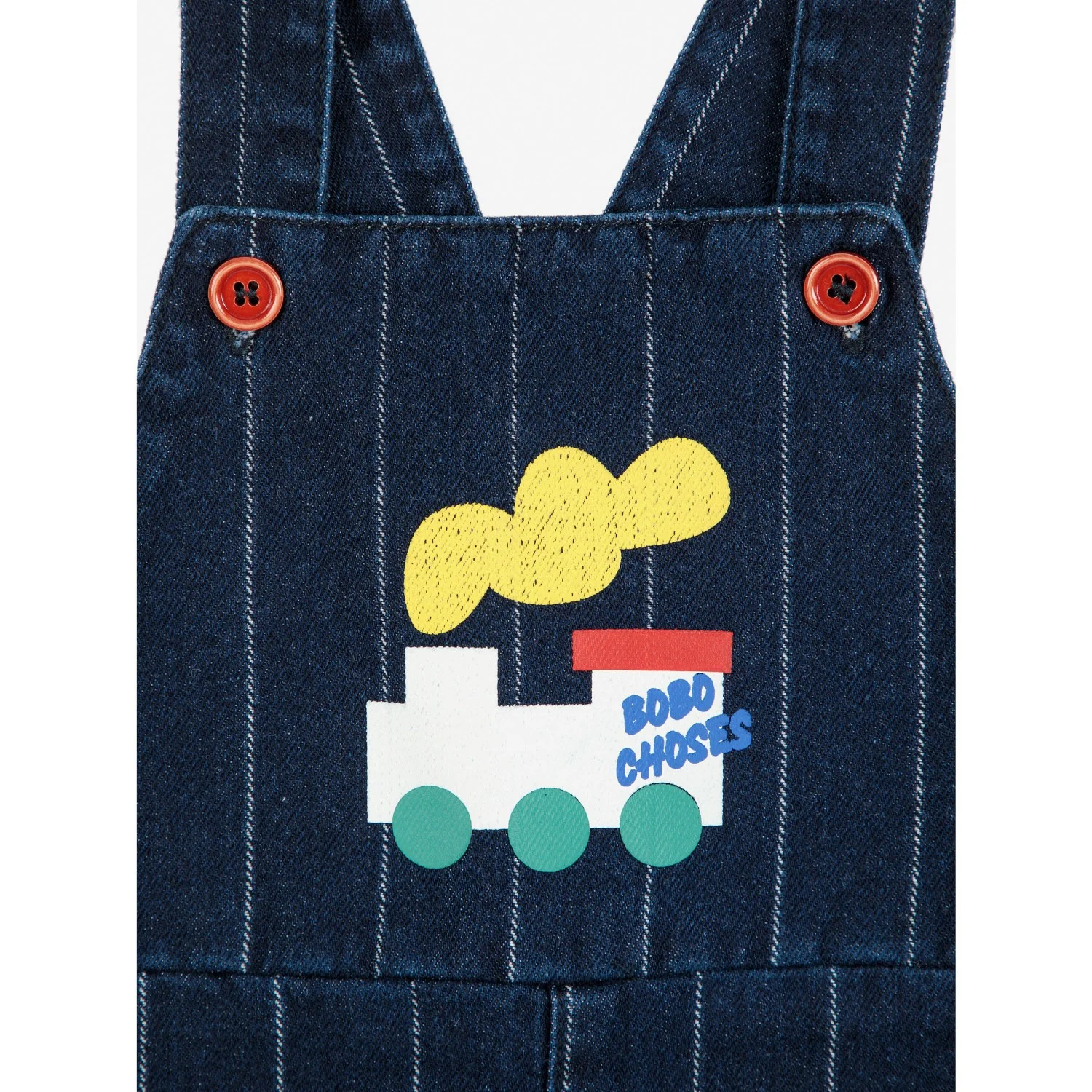 Bobo Choses Midnight Blue Bobo Choo Choo Denim Dungaree - Image 5